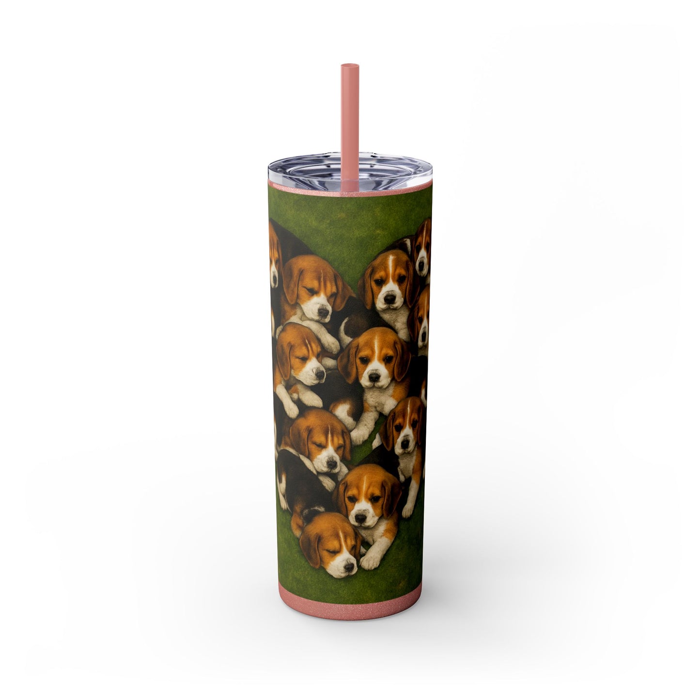 Beagle puppies Tumbler with Straw, 20oz
