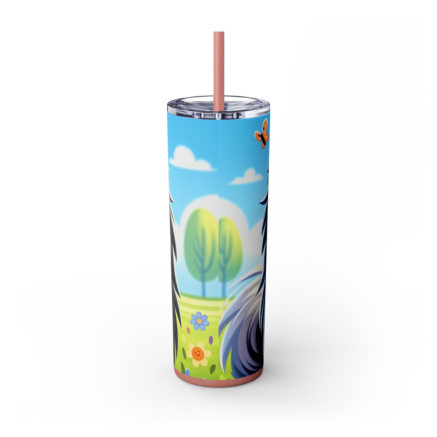 Keeshond Tumbler with Straw, 20oz
