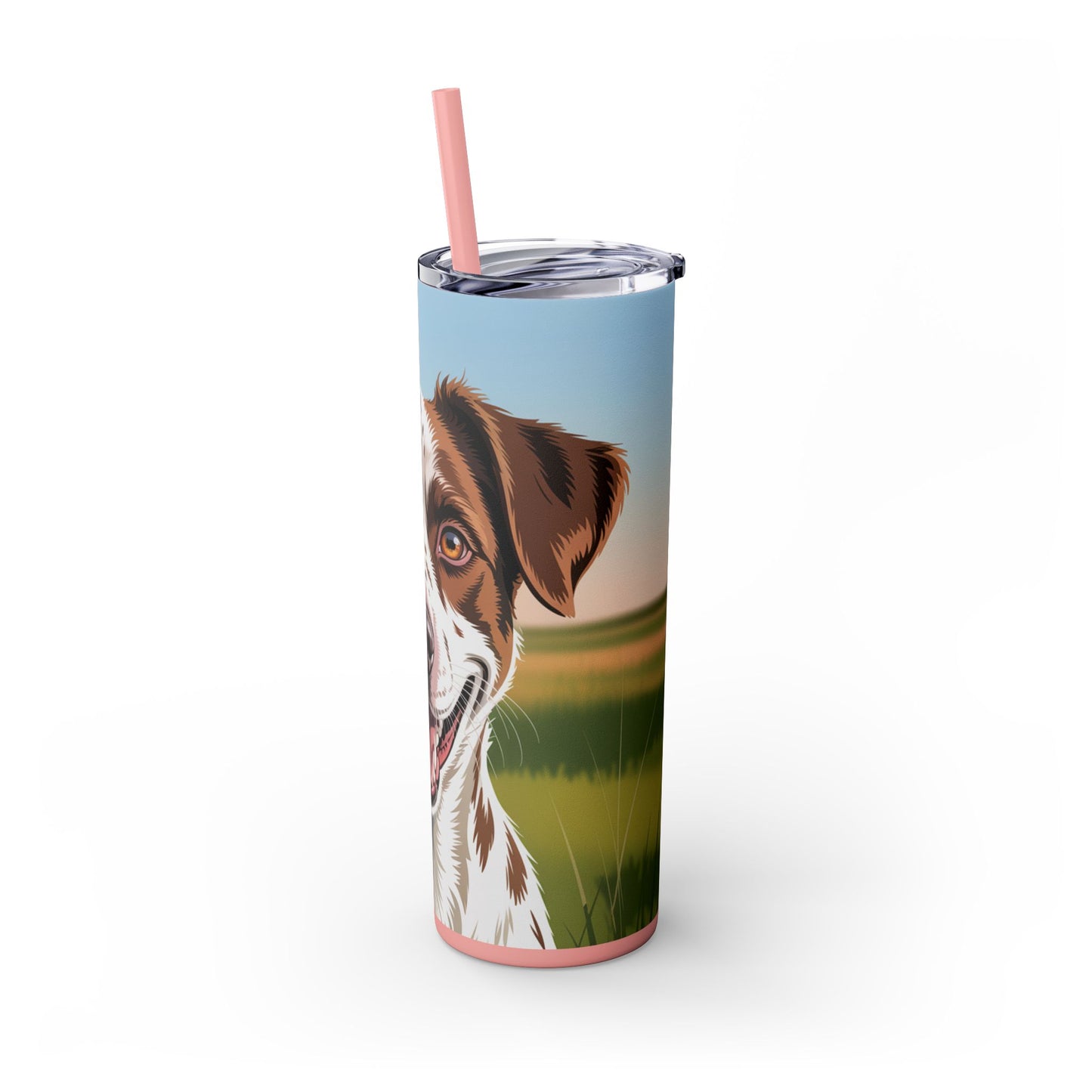 Telomian Skinny Tumbler with Straw, 20oz