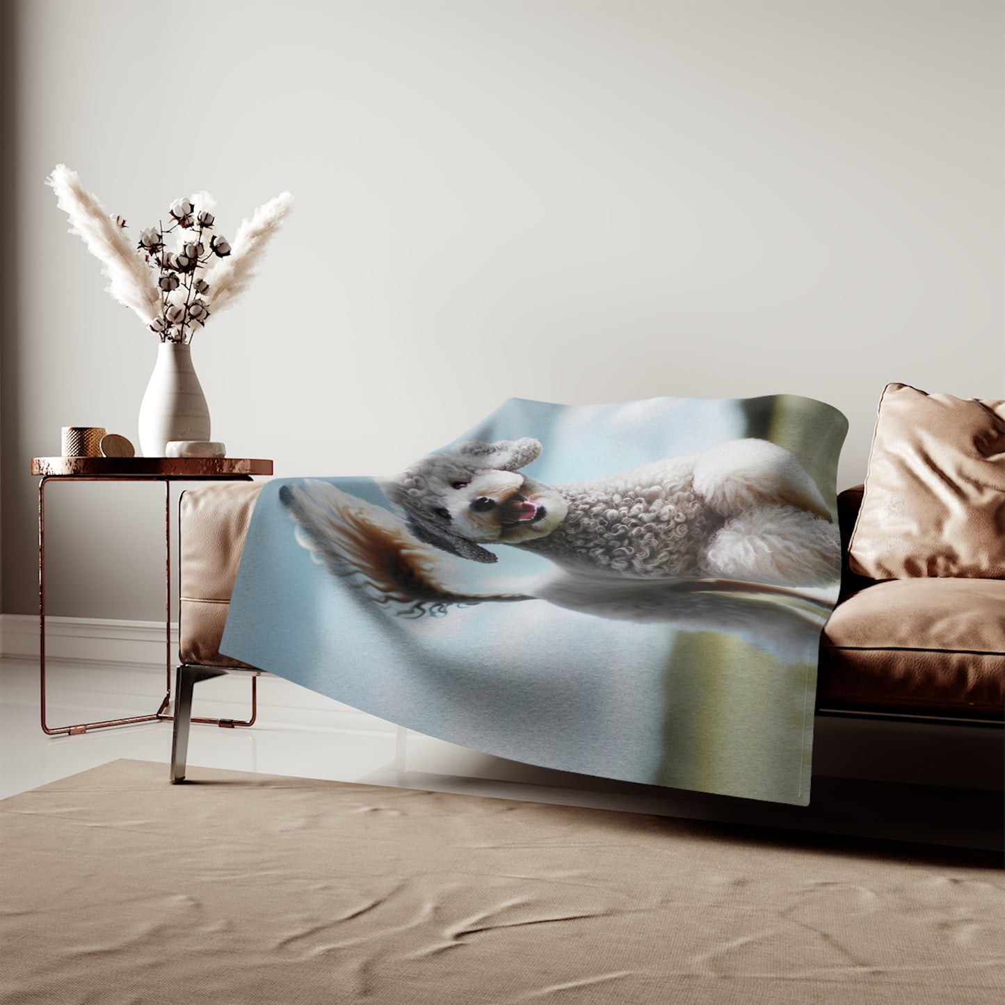 Bedlington Terrier Sweatshirt Blanket