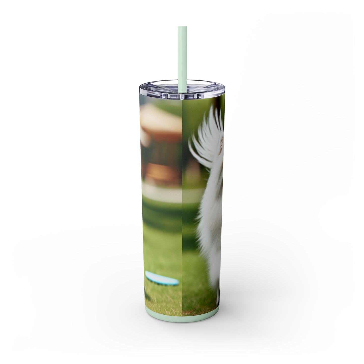 Japanese Spitz Tumbler with Straw, 20oz