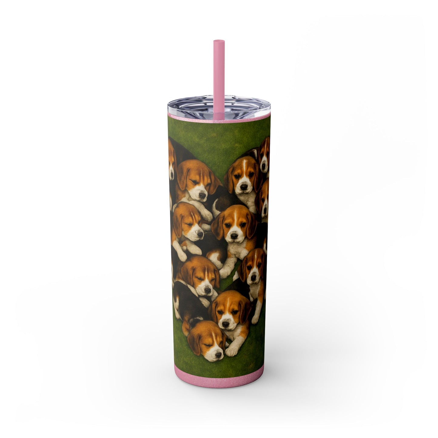Beagle puppies Tumbler with Straw, 20oz