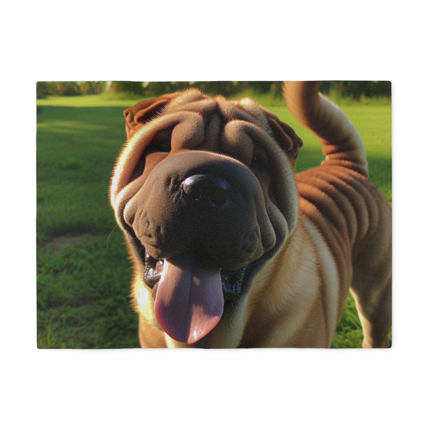 Shar Pei Sweatshirt Blanket