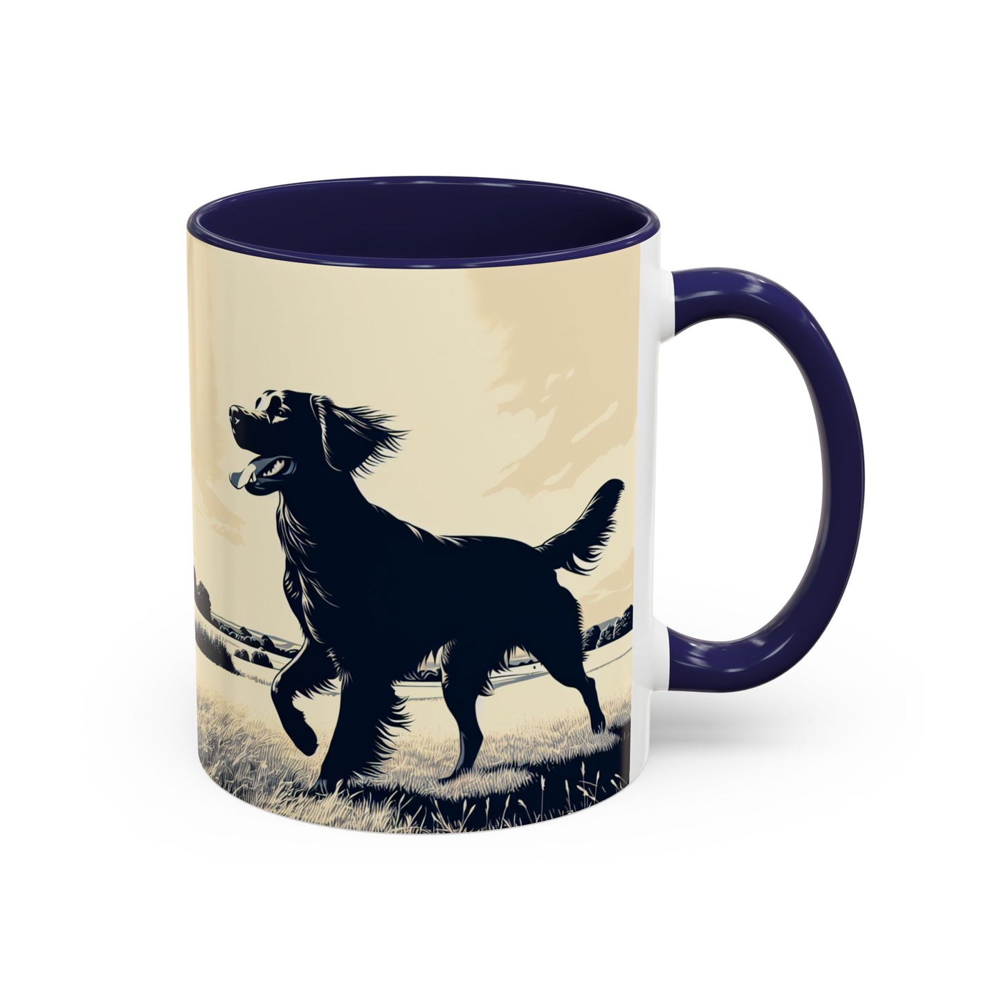 Flat Coated Retriever Accent Coffee Mug - Perfect Gift for Dog Lovers