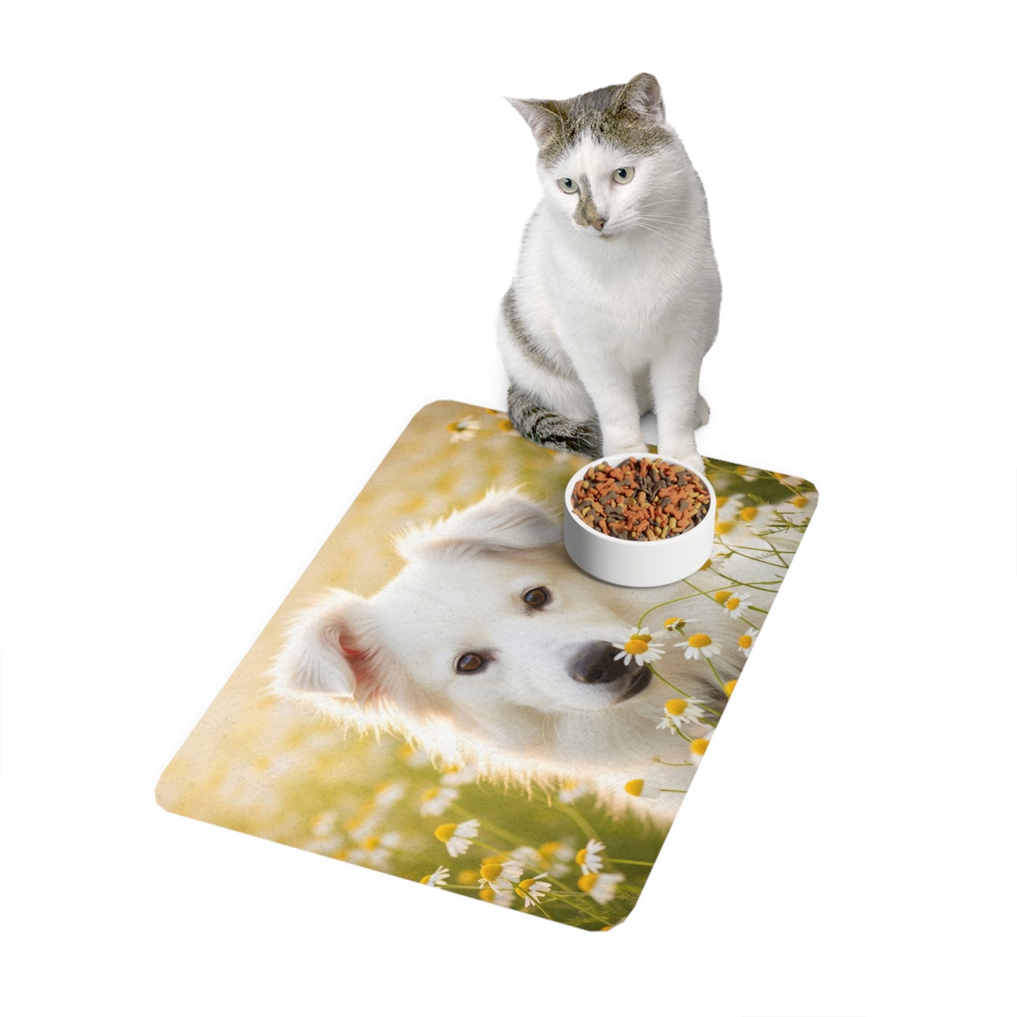 Pet Food Mat (12x18) - Russkaya Tsvetnaya Bolonka