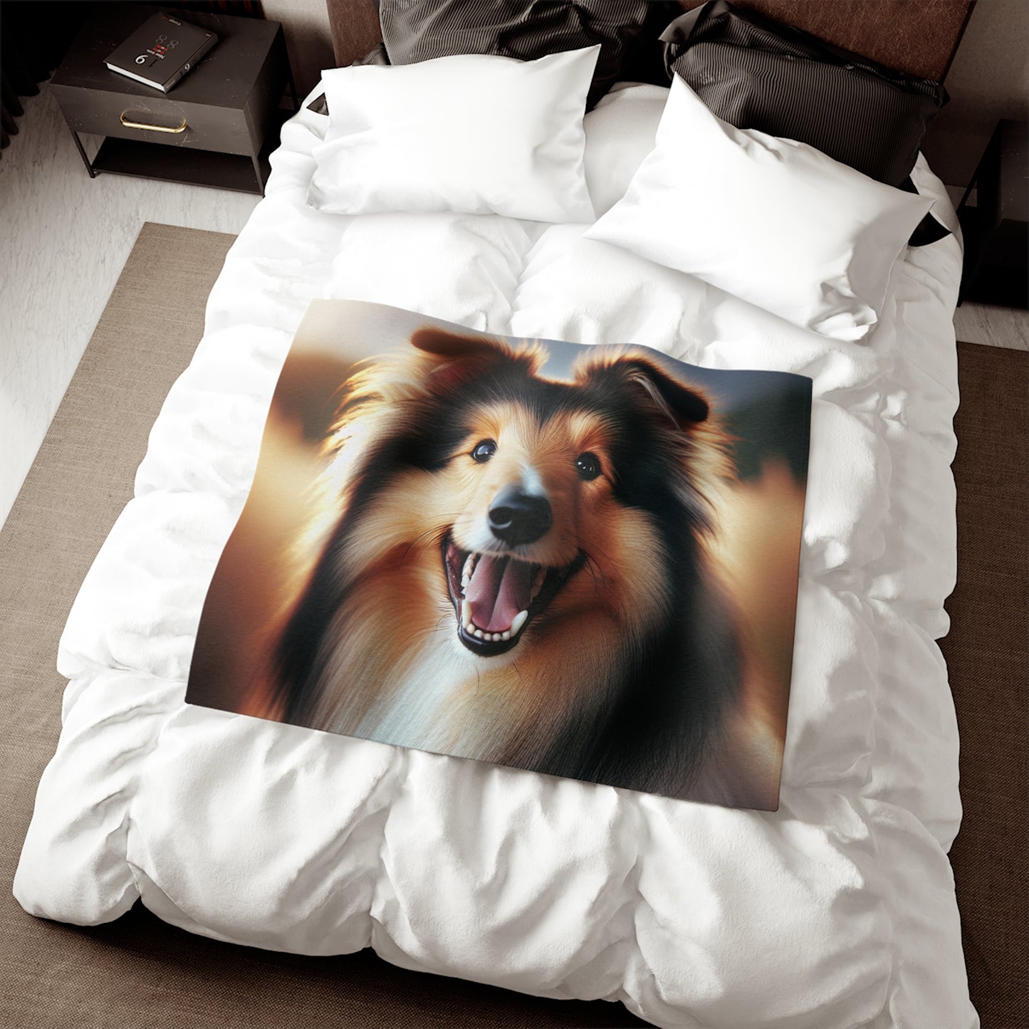 Collie Sweatshirt Blanket