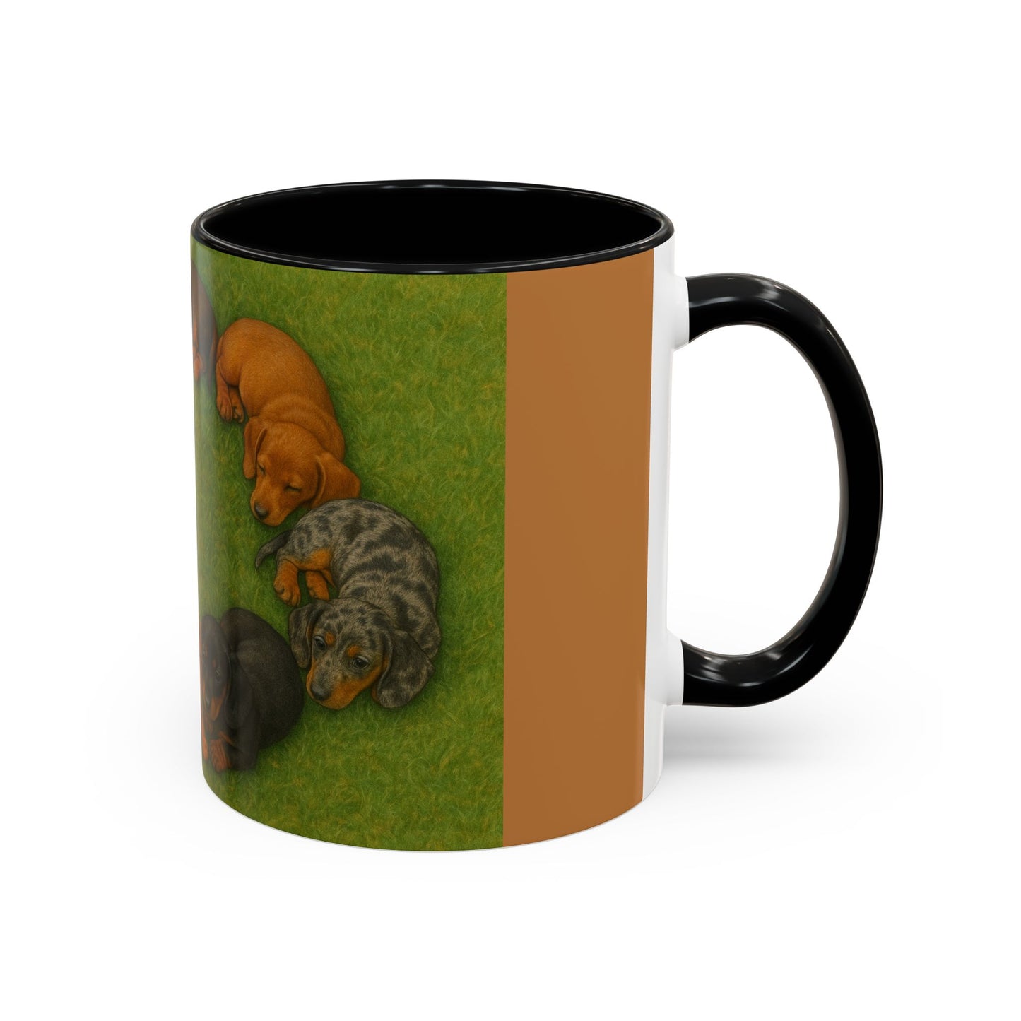 Dachshund puppies Accent Coffee Mug - Perfect Gift for Dog Lovers