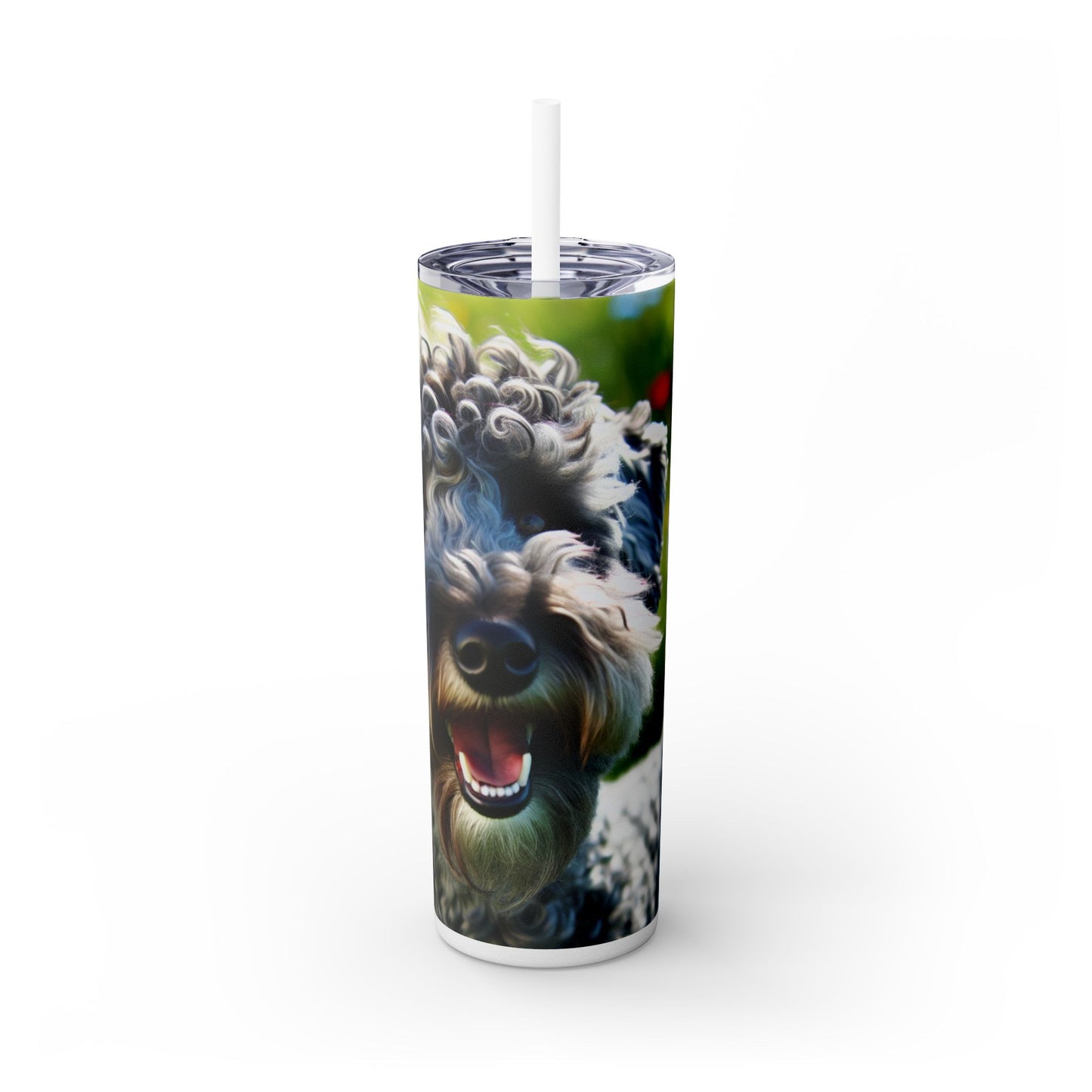 Kerry Blue Terrier Tumbler with Straw, 20oz