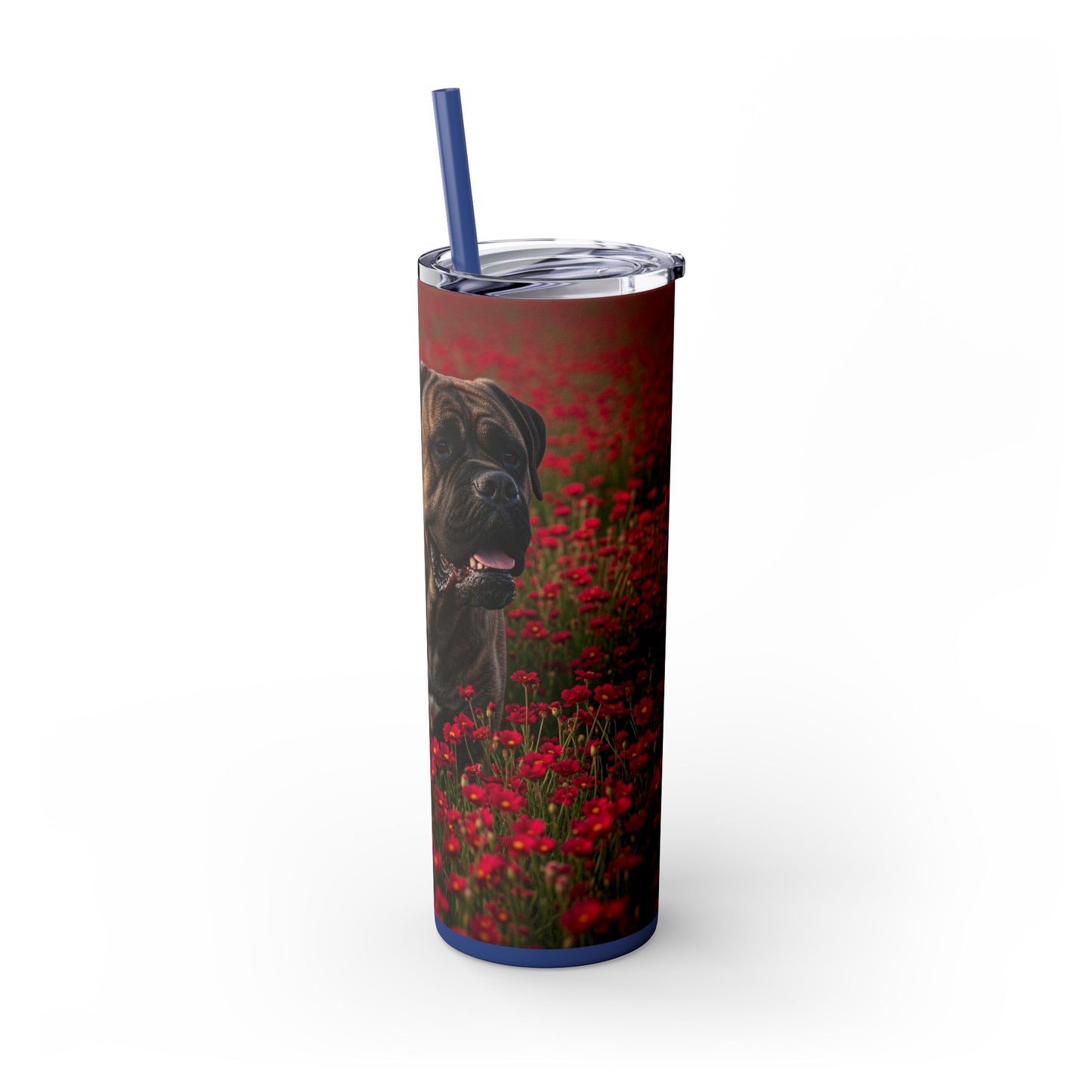 Bullmastiff Tumbler with Straw, 20oz