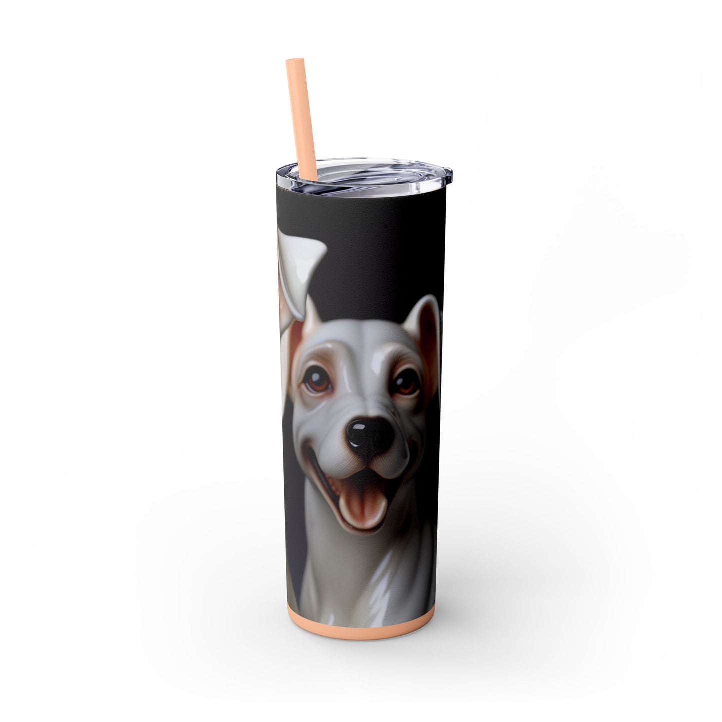 Porcelaine Tumbler with Straw, 20oz