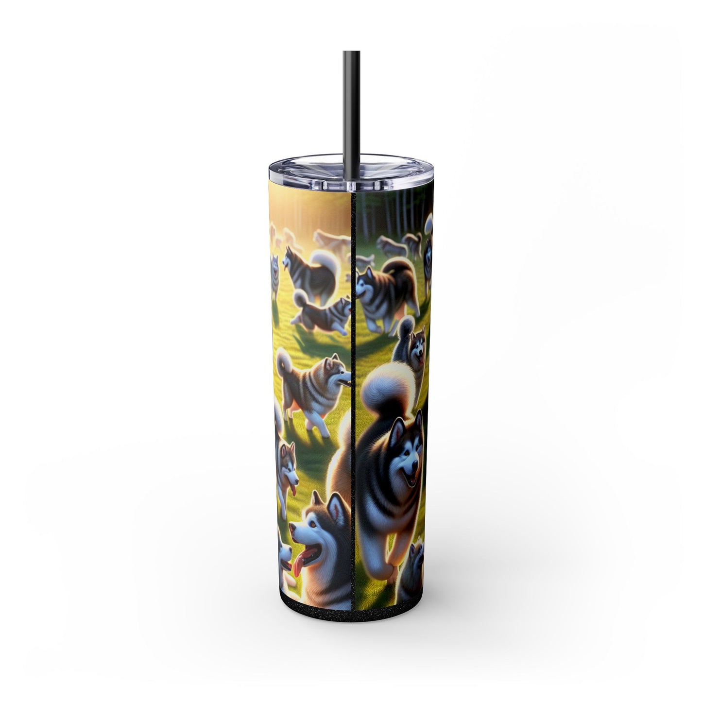 Alaskan Malamute Tumbler with Straw, 20oz