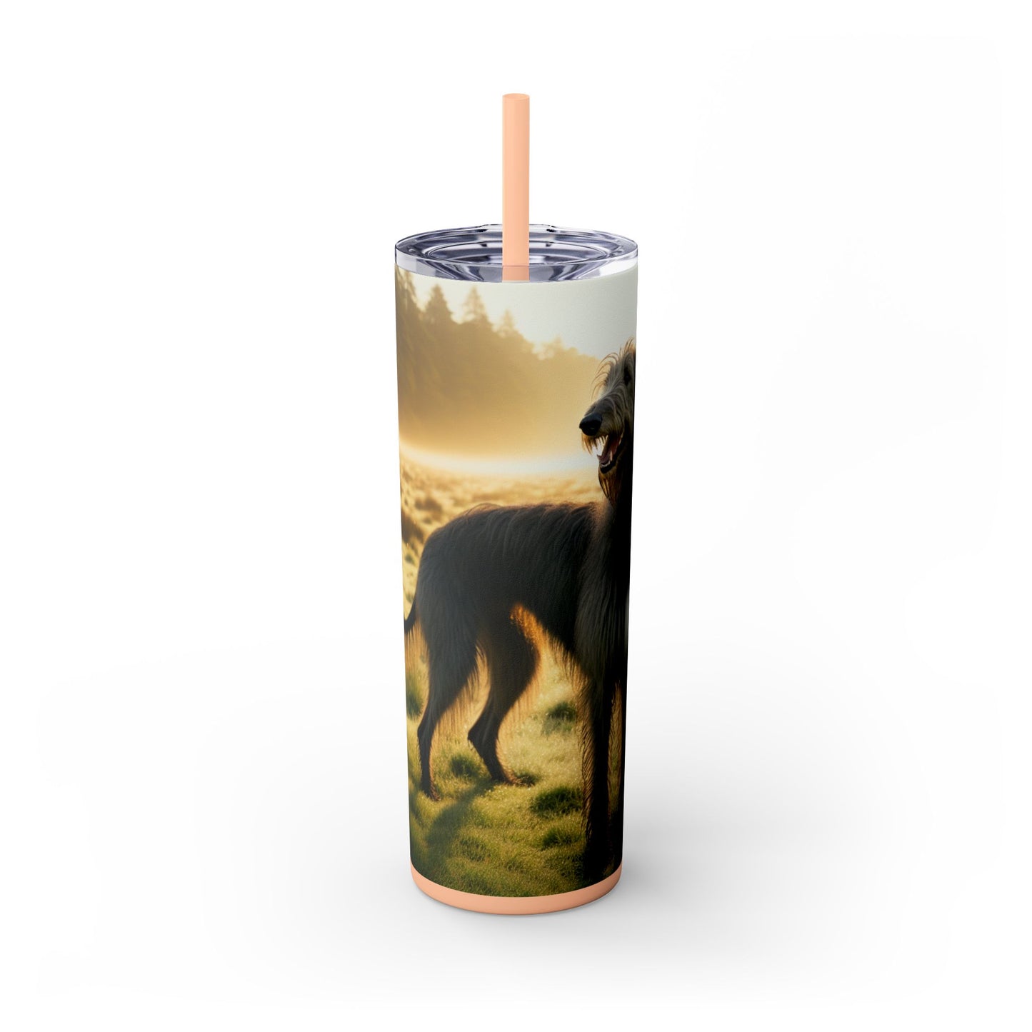 Scottish Deerhound Tumbler with Straw, 20oz