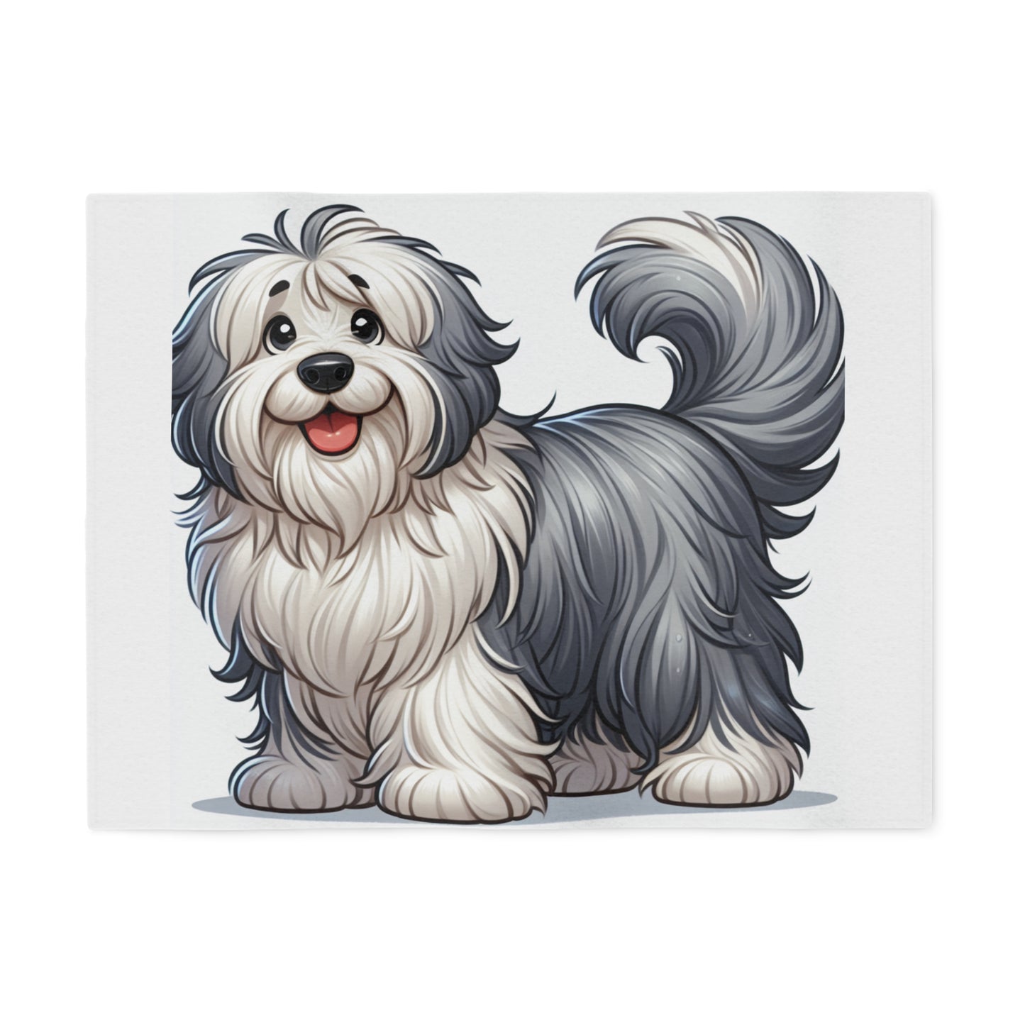 Old English Sheepdog Sweatshirt Blanket