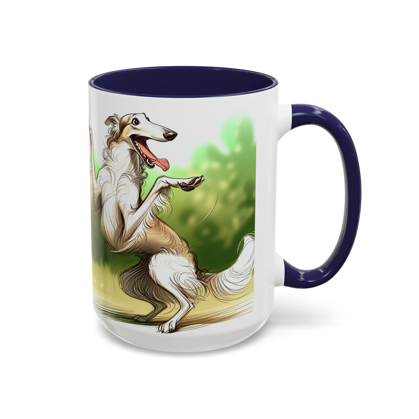 Borzoi Accent Coffee Mug - Perfect Gift for Dog Lovers