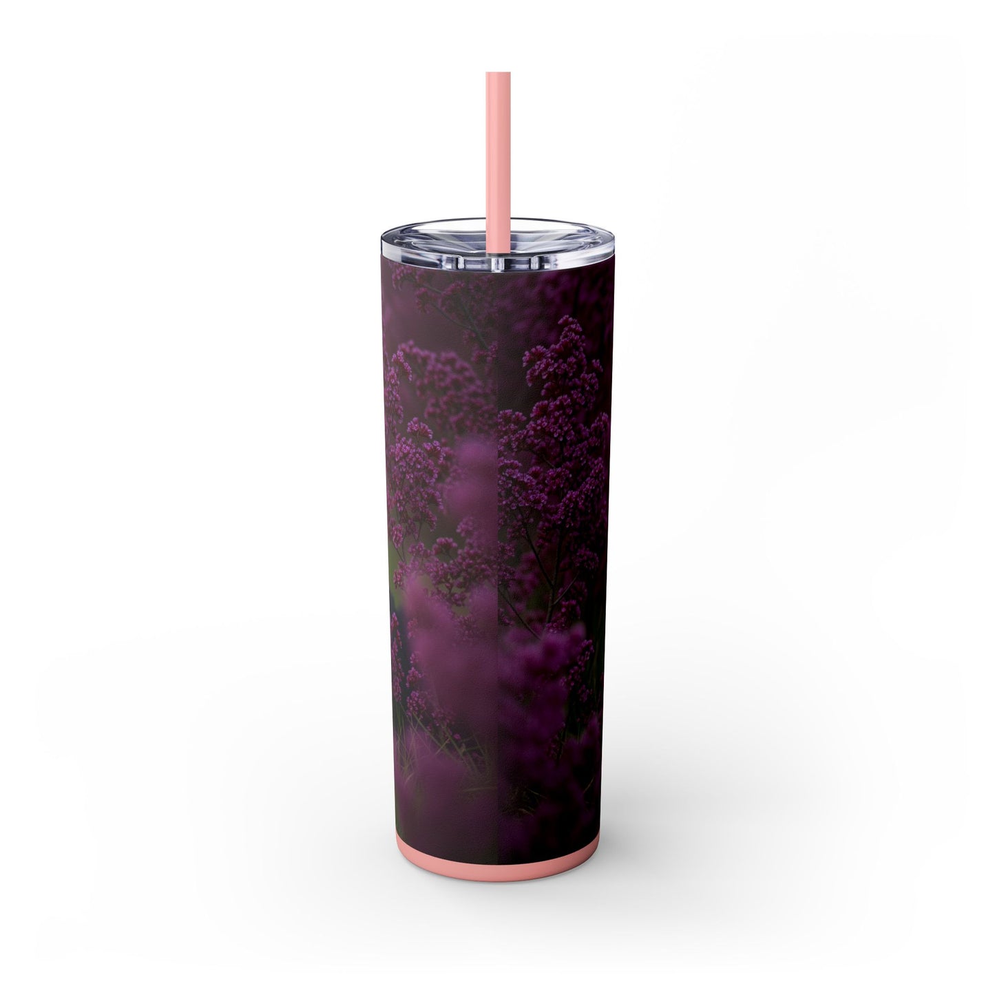 Border Collie Skinny Tumbler with Straw, 20oz