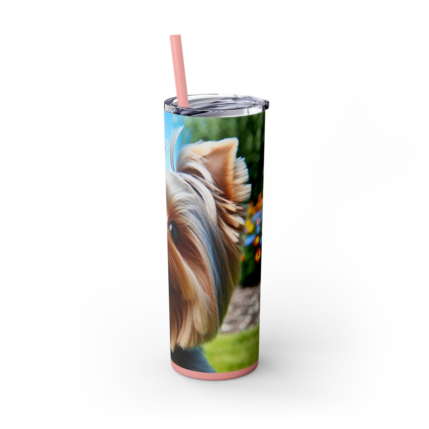 Australian Silky Terrier Tumbler with Straw, 20oz