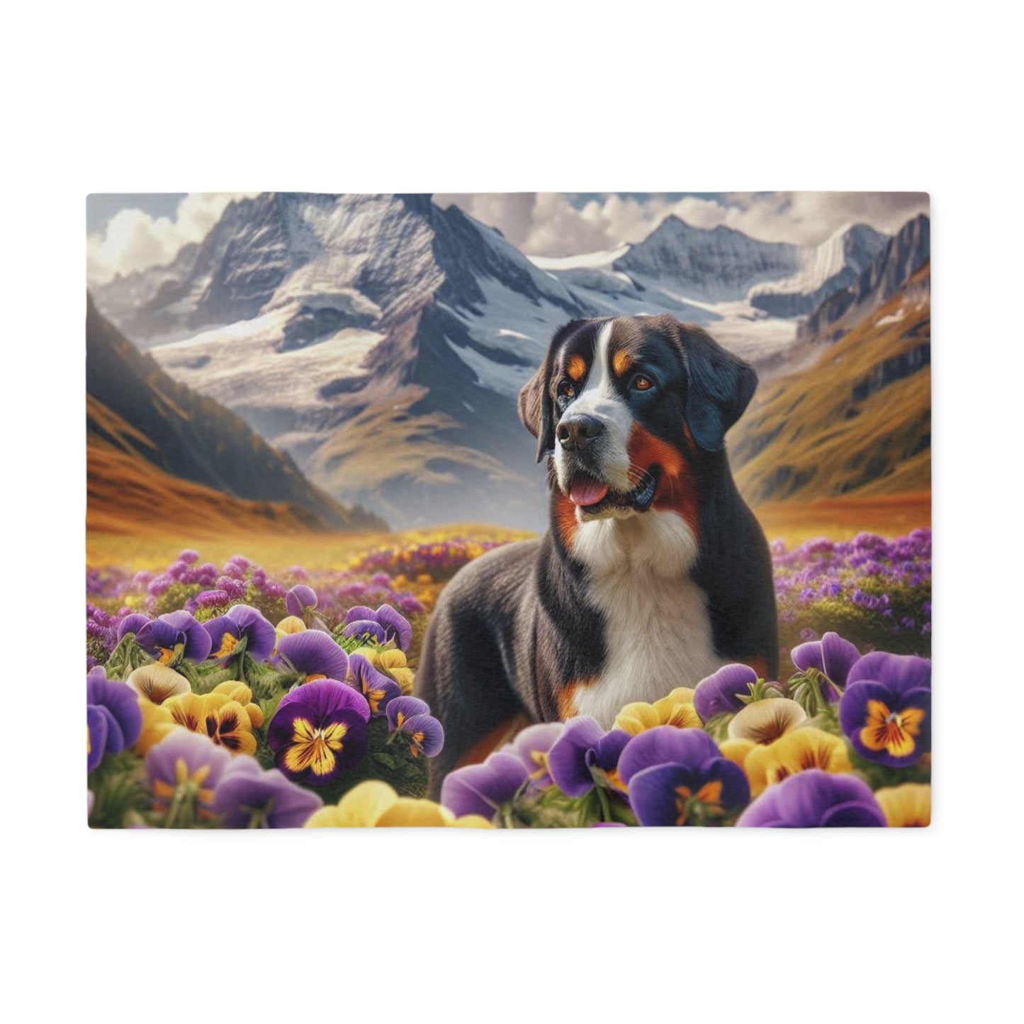 Greater Swiss Mountain Dog Sweatshirt Blanket
