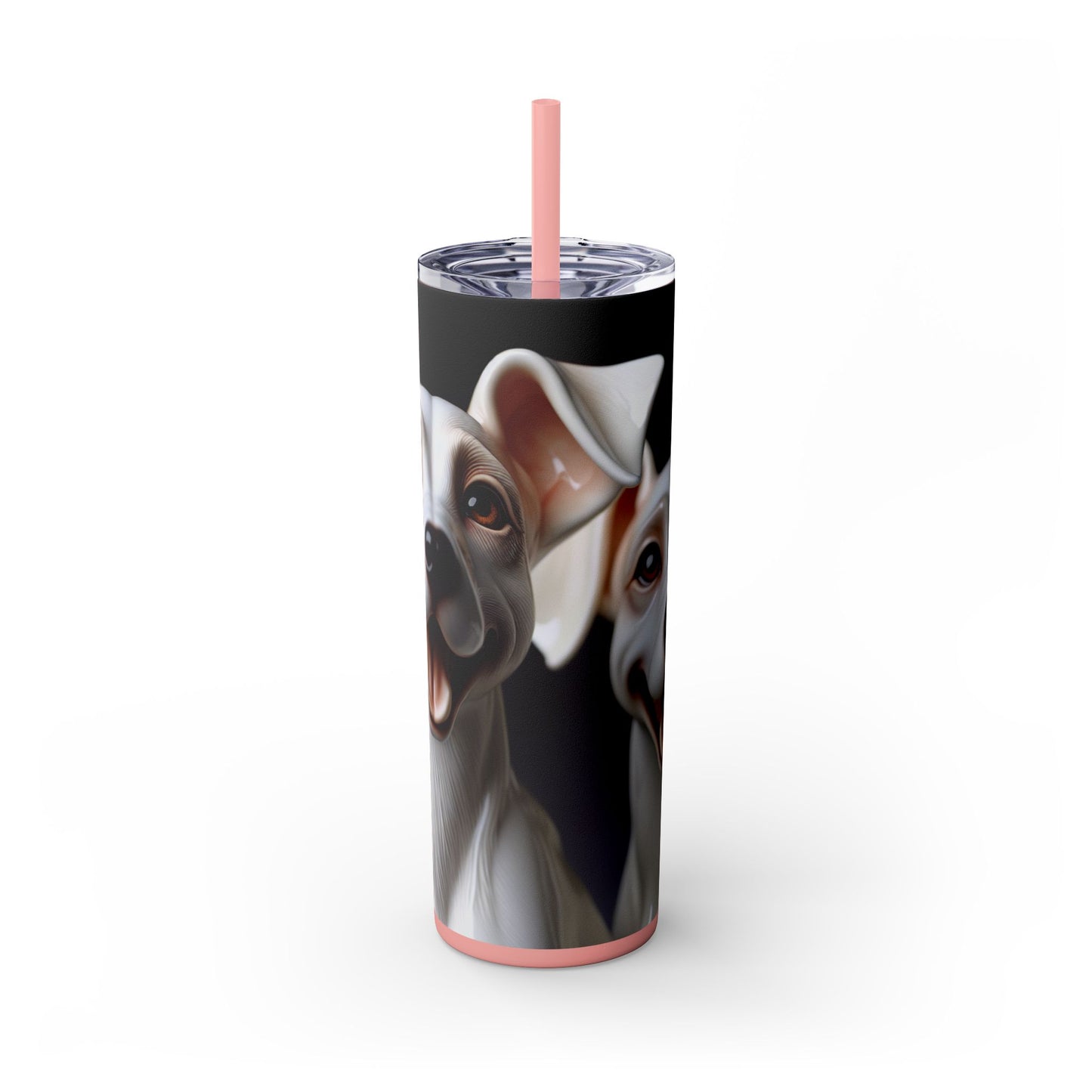 Porcelaine Tumbler with Straw, 20oz