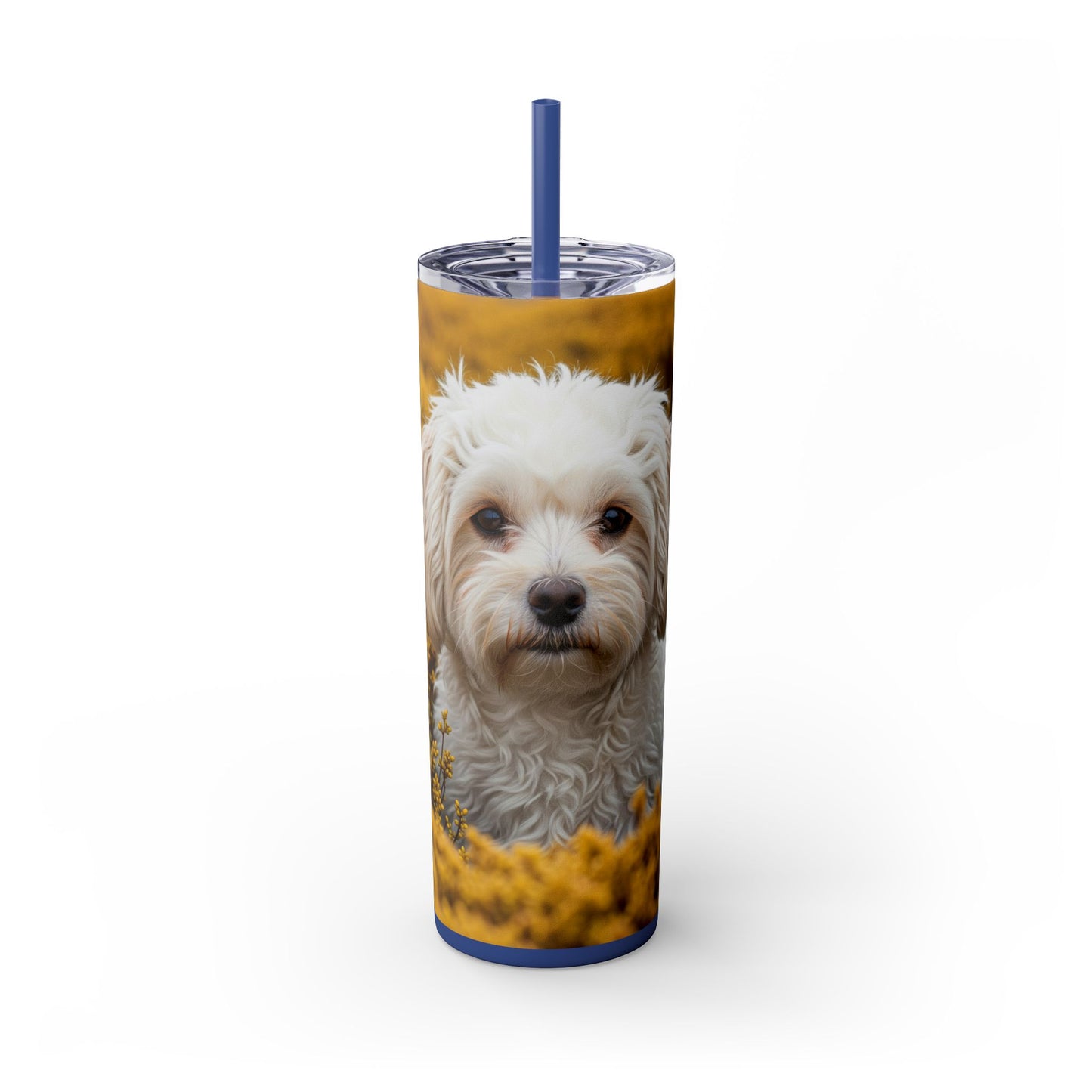 Maltipoo Tumbler with Straw, 20oz