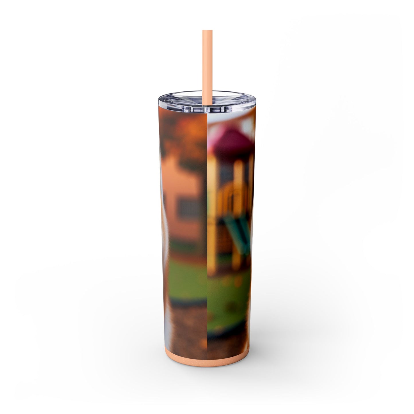 Japanese Akitainu Tumbler with Straw, 20oz