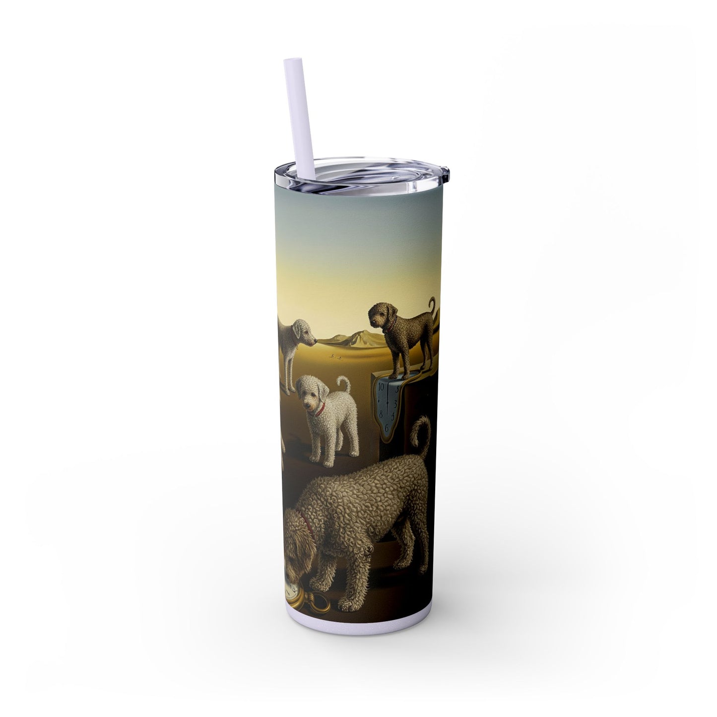 Spanish Water Dog Tumbler with Straw, 20oz