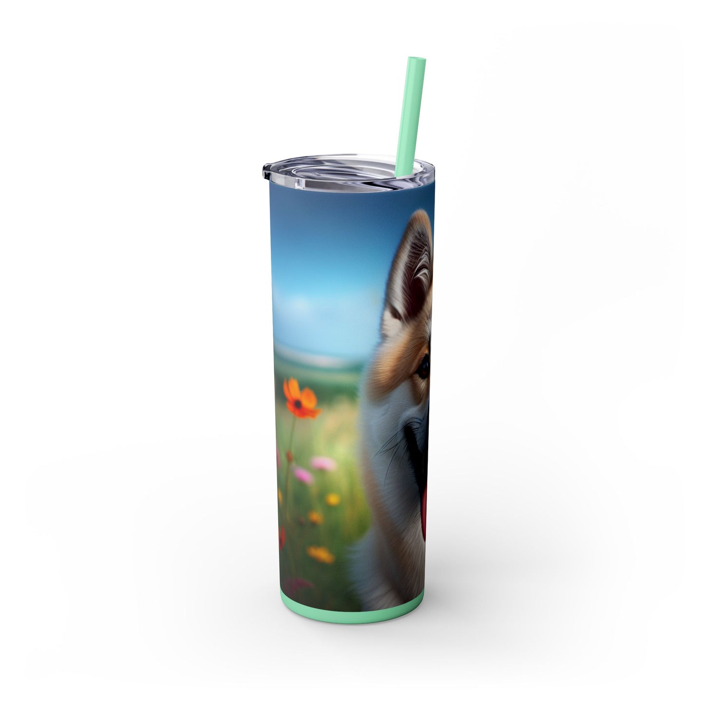Canaan Dog Tumbler with Straw, 20oz