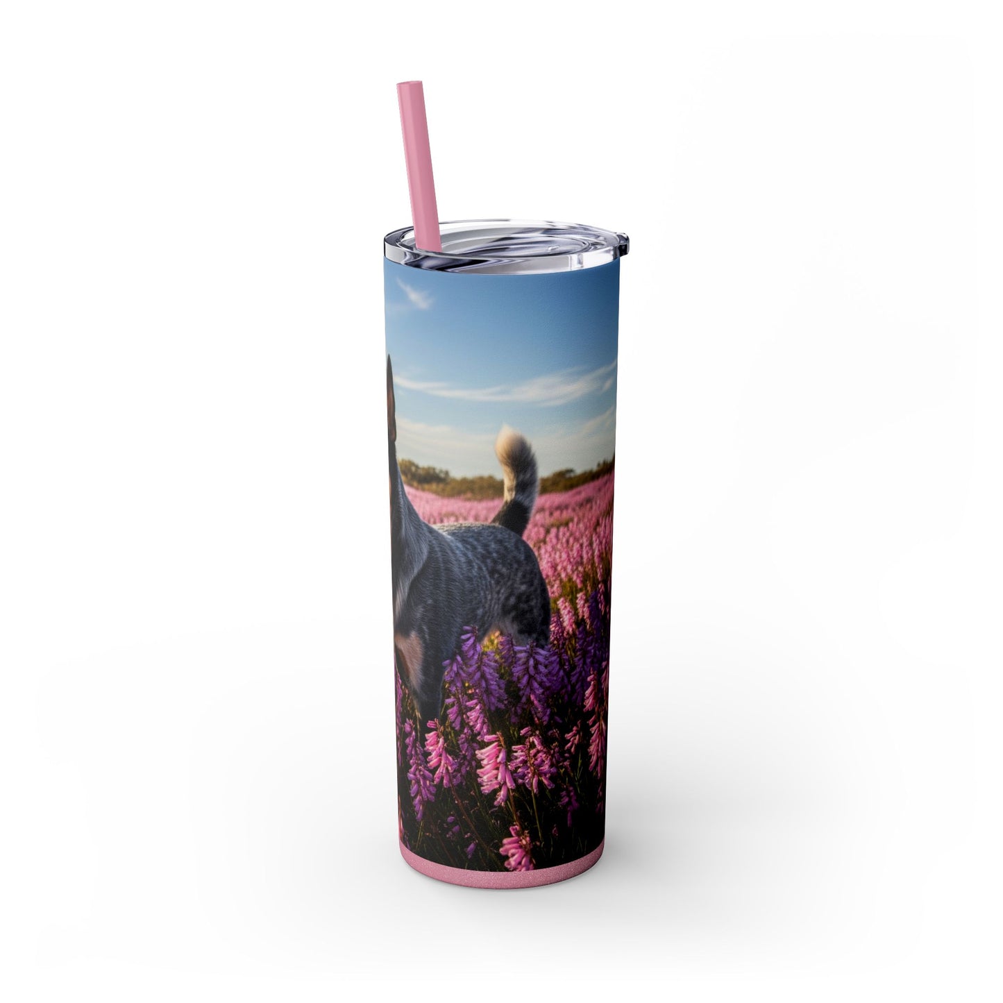 Australian Stumpy Tail Cattle Dog Tumbler with Straw, 20oz