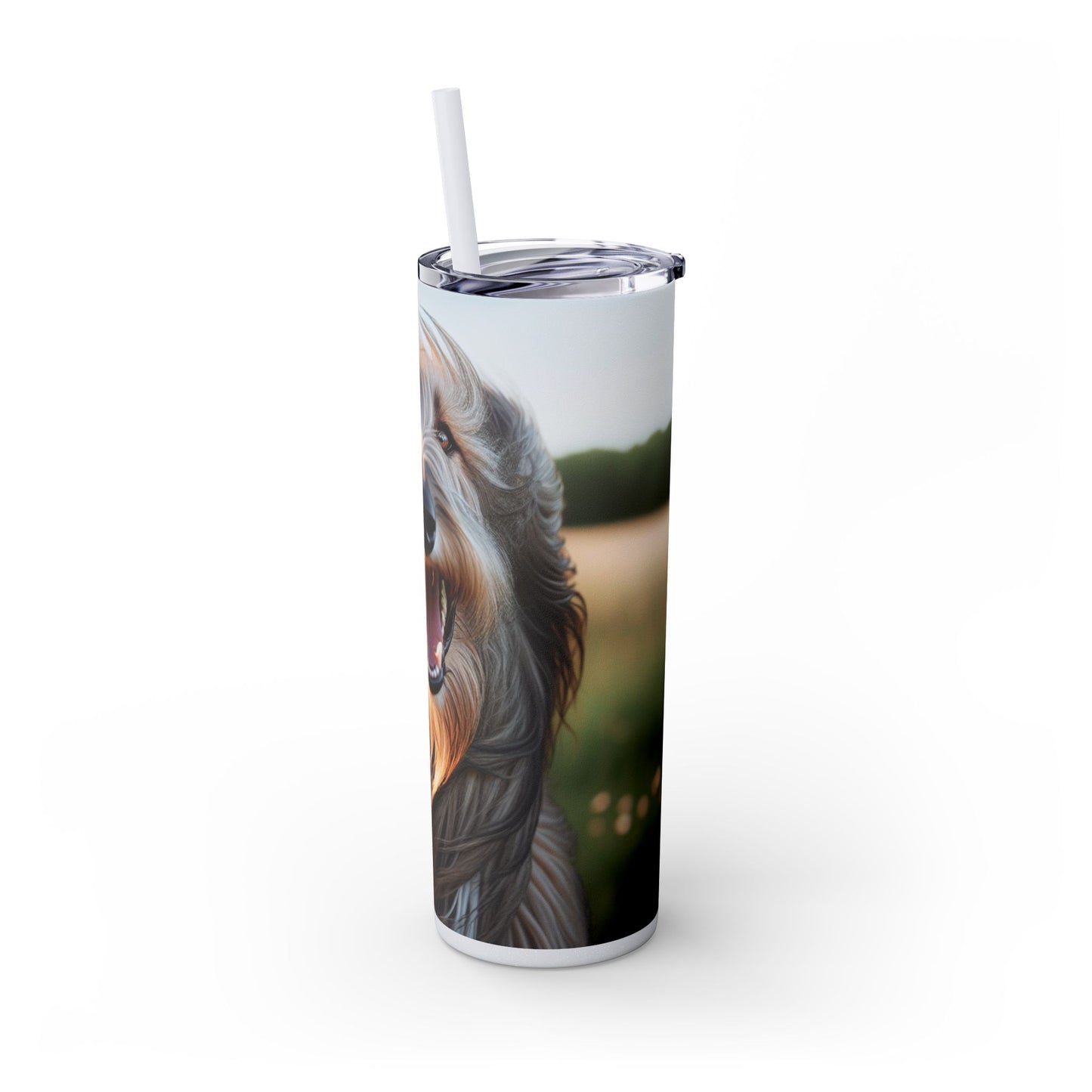 Scottish Deerhound Tumbler with Straw, 20oz