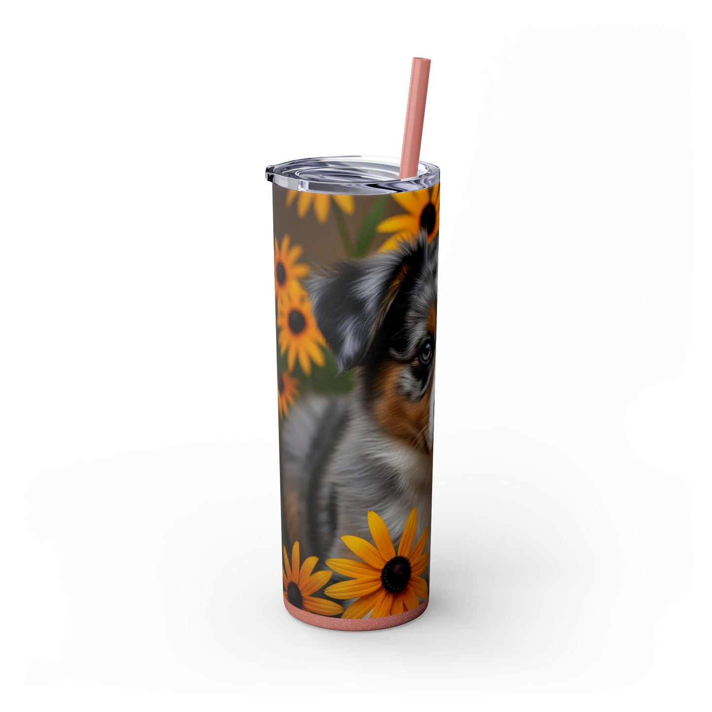 Miniature American Shepherd Tumbler with Straw, 20oz