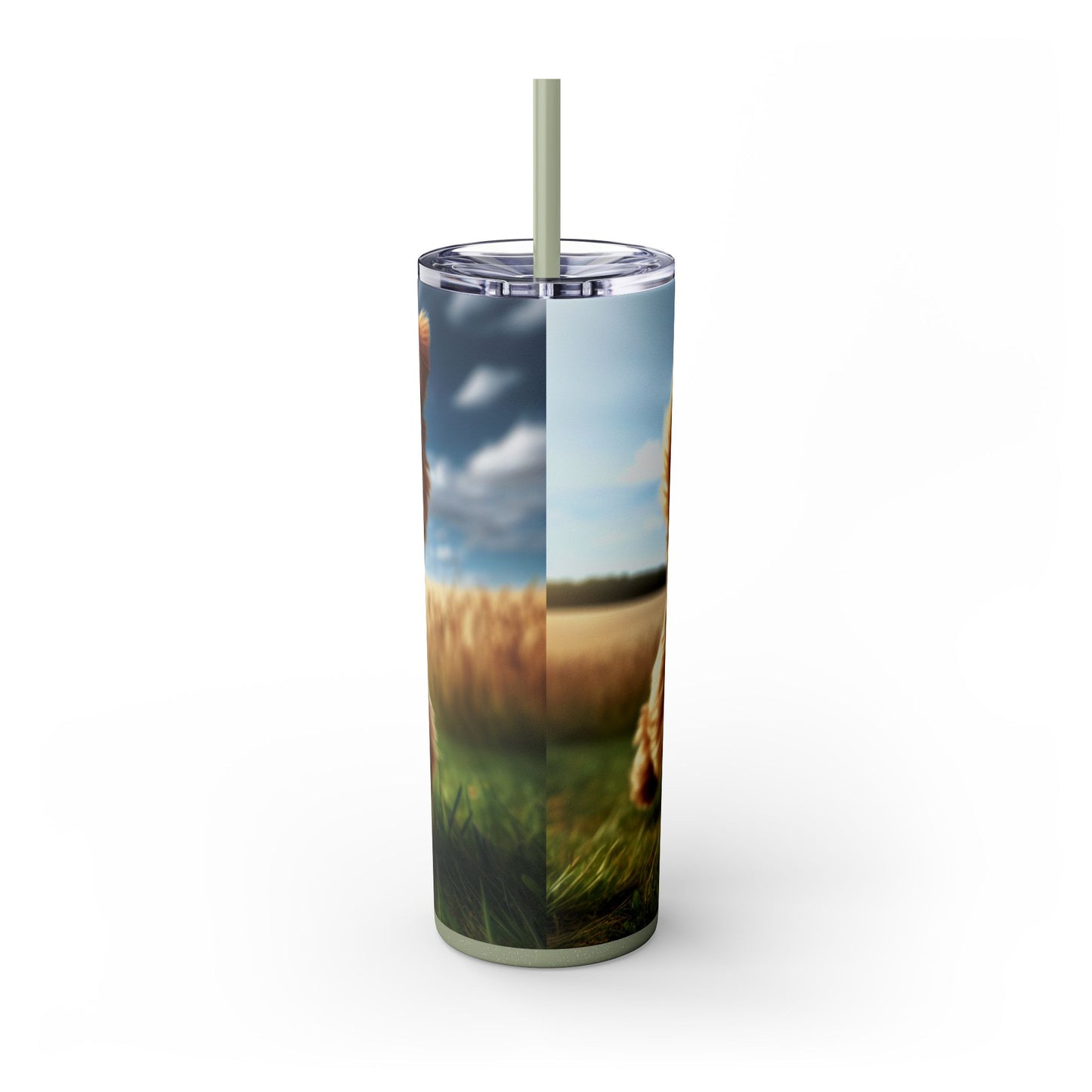 Norfolk Terrier Tumbler with Straw, 20oz