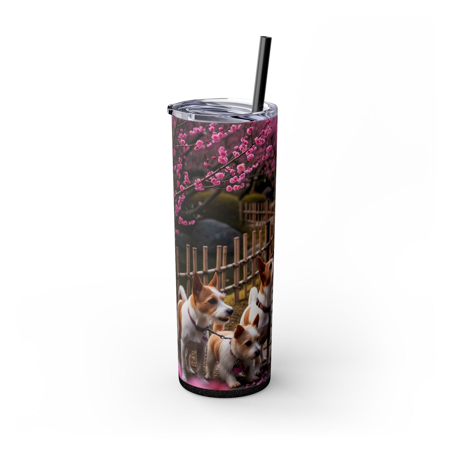Japanese Terrier Tumbler with Straw, 20oz
