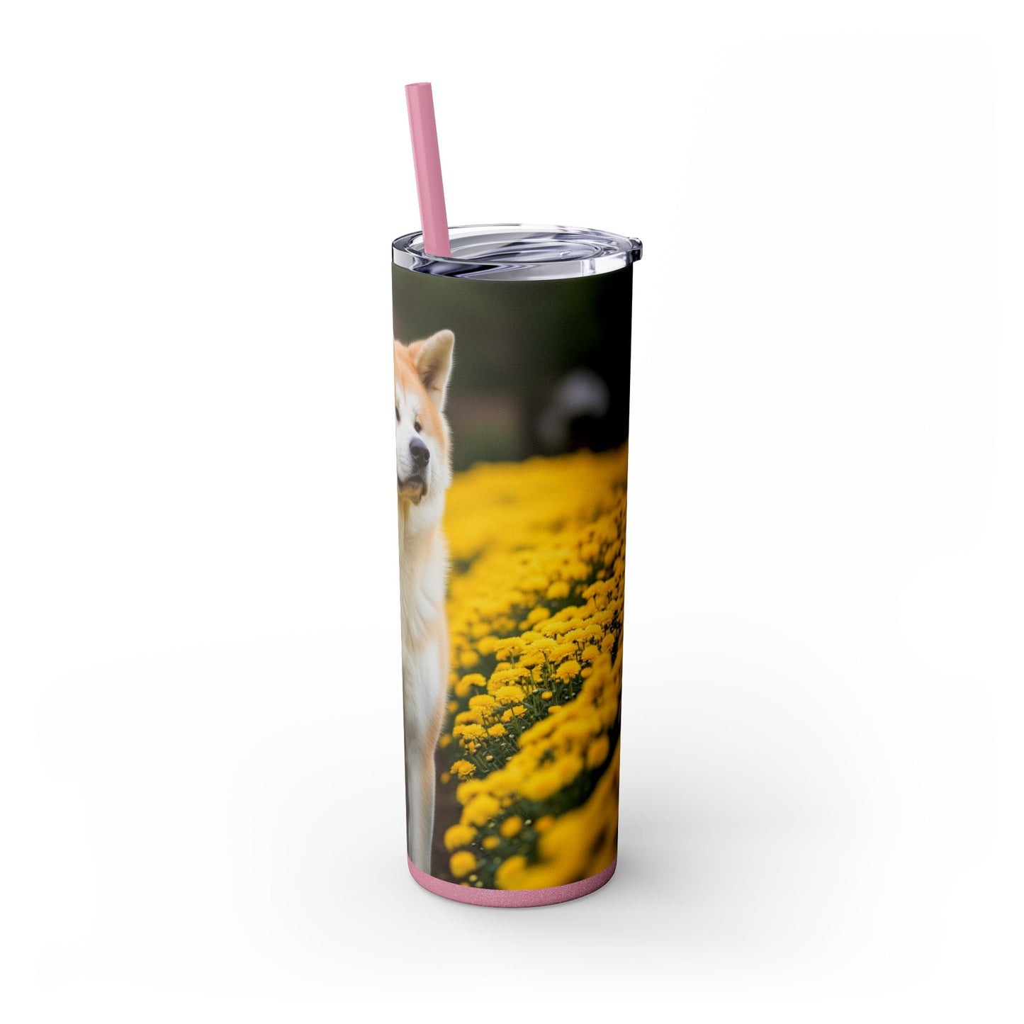 Japanese Akitainu Tumbler with Straw, 20oz