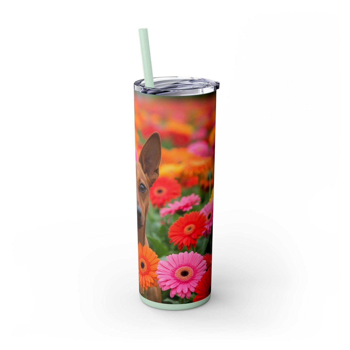 Brazilian Terrier Tumbler with Straw, 20oz