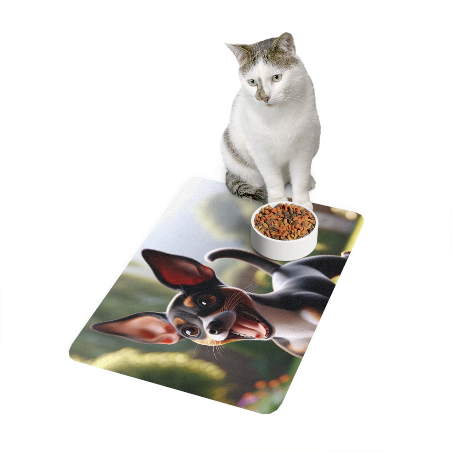 Pet Food Mat (12x18) - Rat Terrier