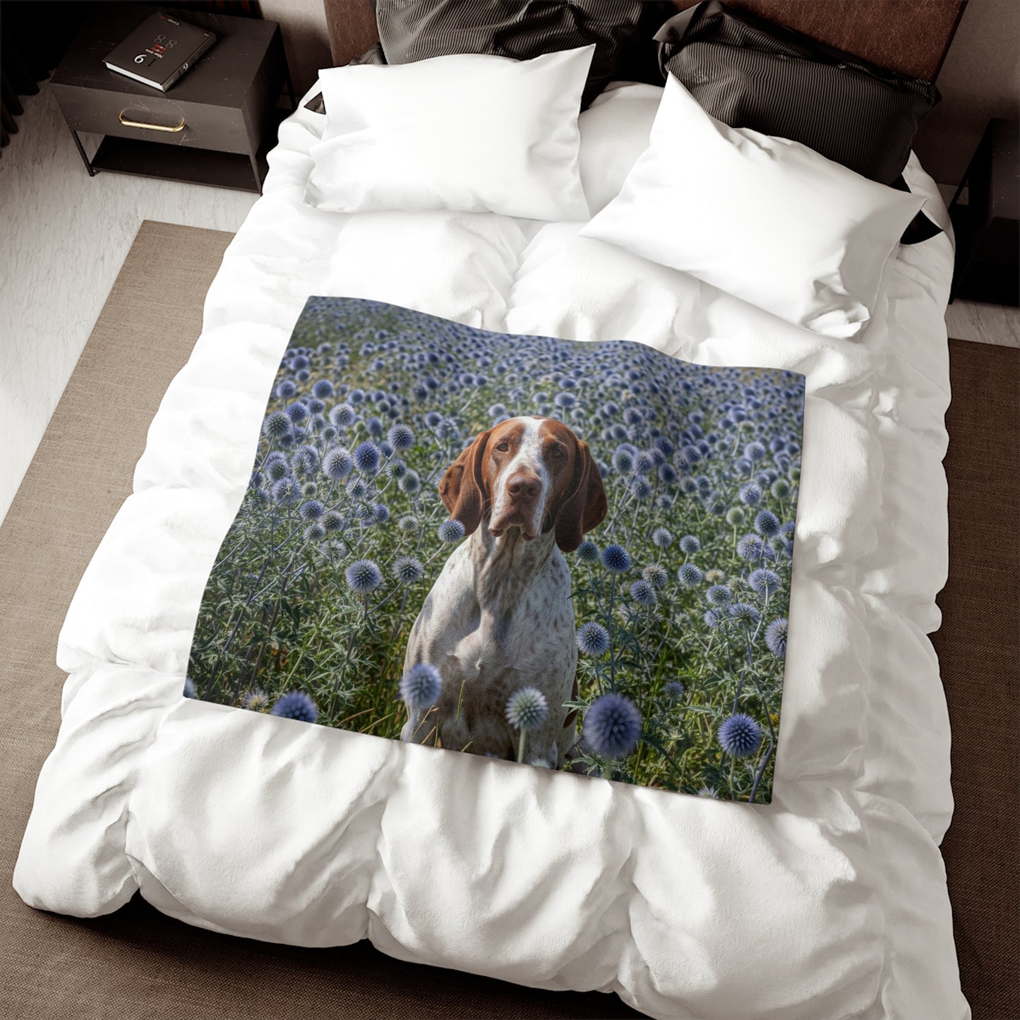 Braque Francais Pyrenean Sweatshirt Blanket