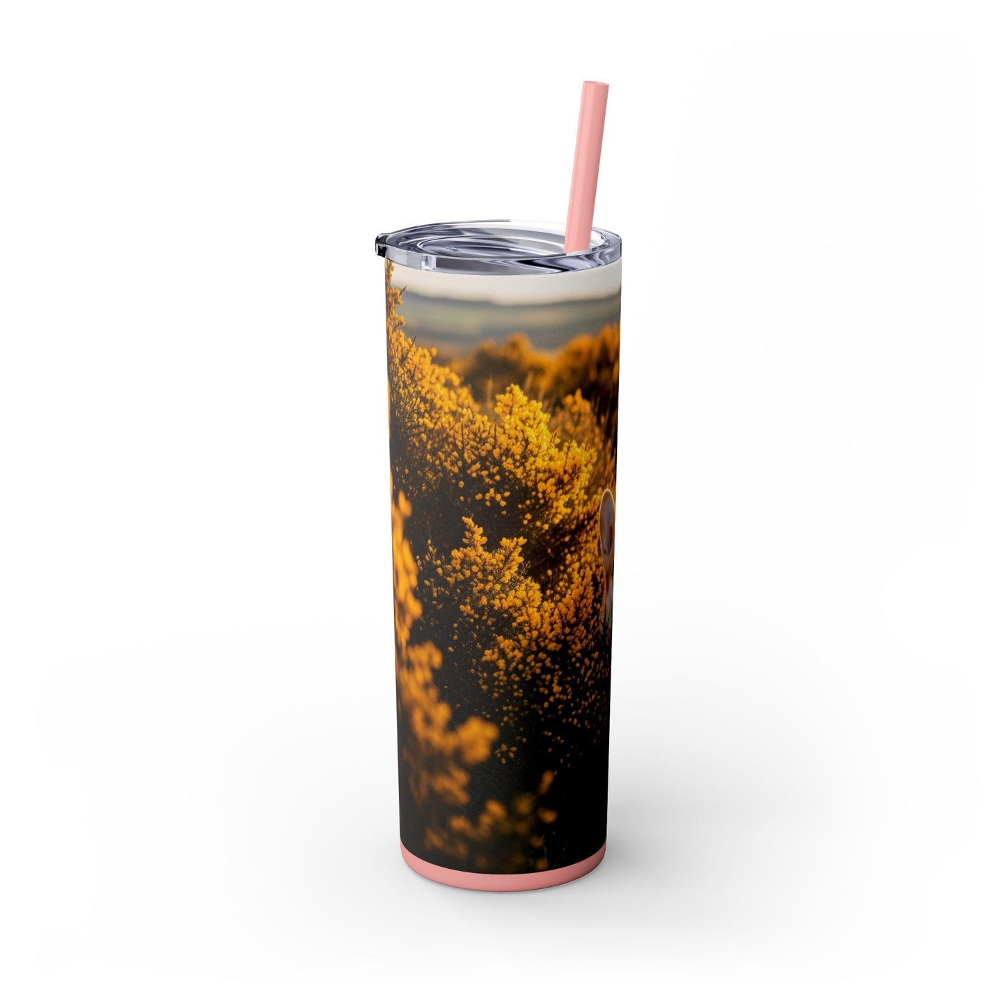 Pembroke Welsh Corgi Skinny Tumbler with Straw, 20oz