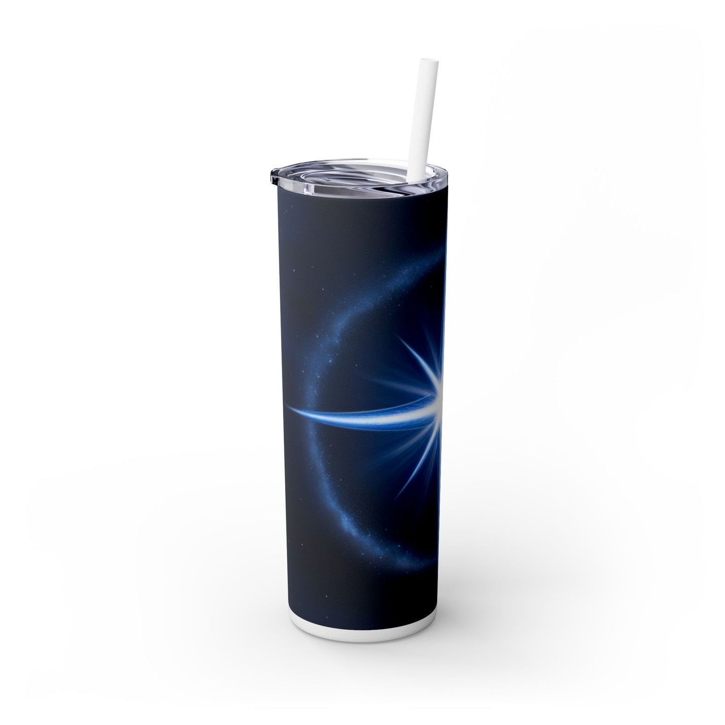 North Star Skinny Tumbler with Straw, 20oz
