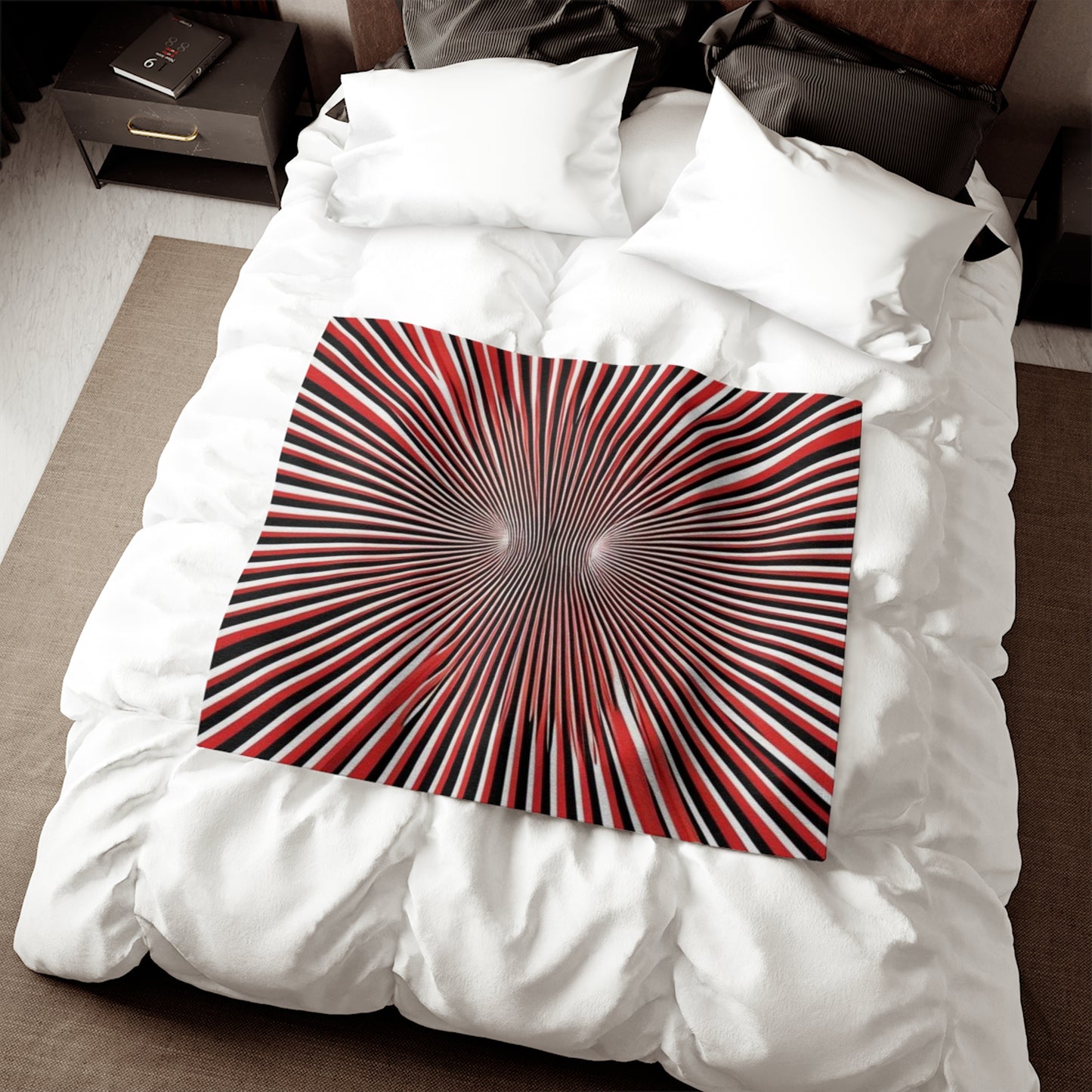 Optical Illusion Sweatshirt Blanket