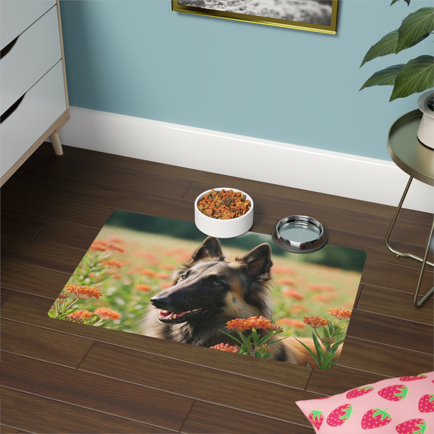 Pet Food Mat (12x18) - Belgian Tervuren