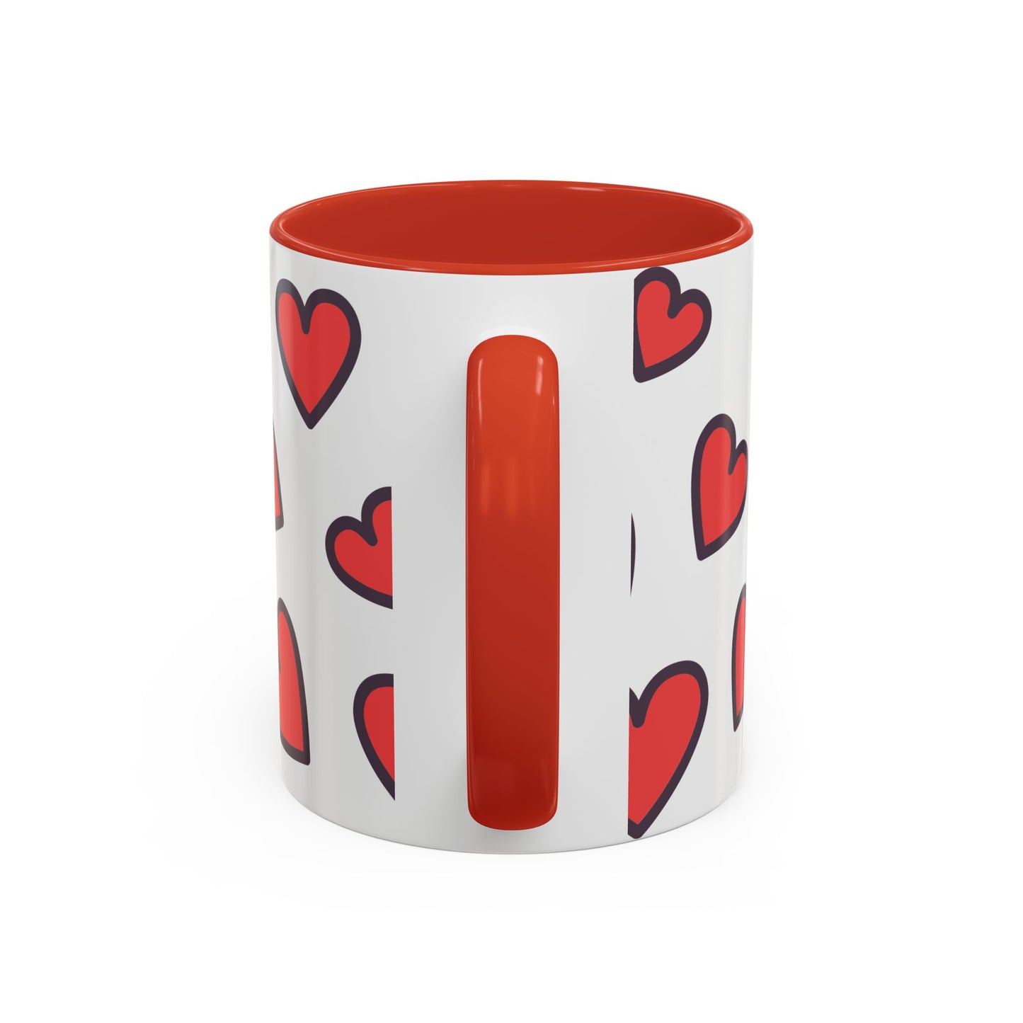 Hearts Accent Coffee Mug - Perfect Gift for Dog Lovers