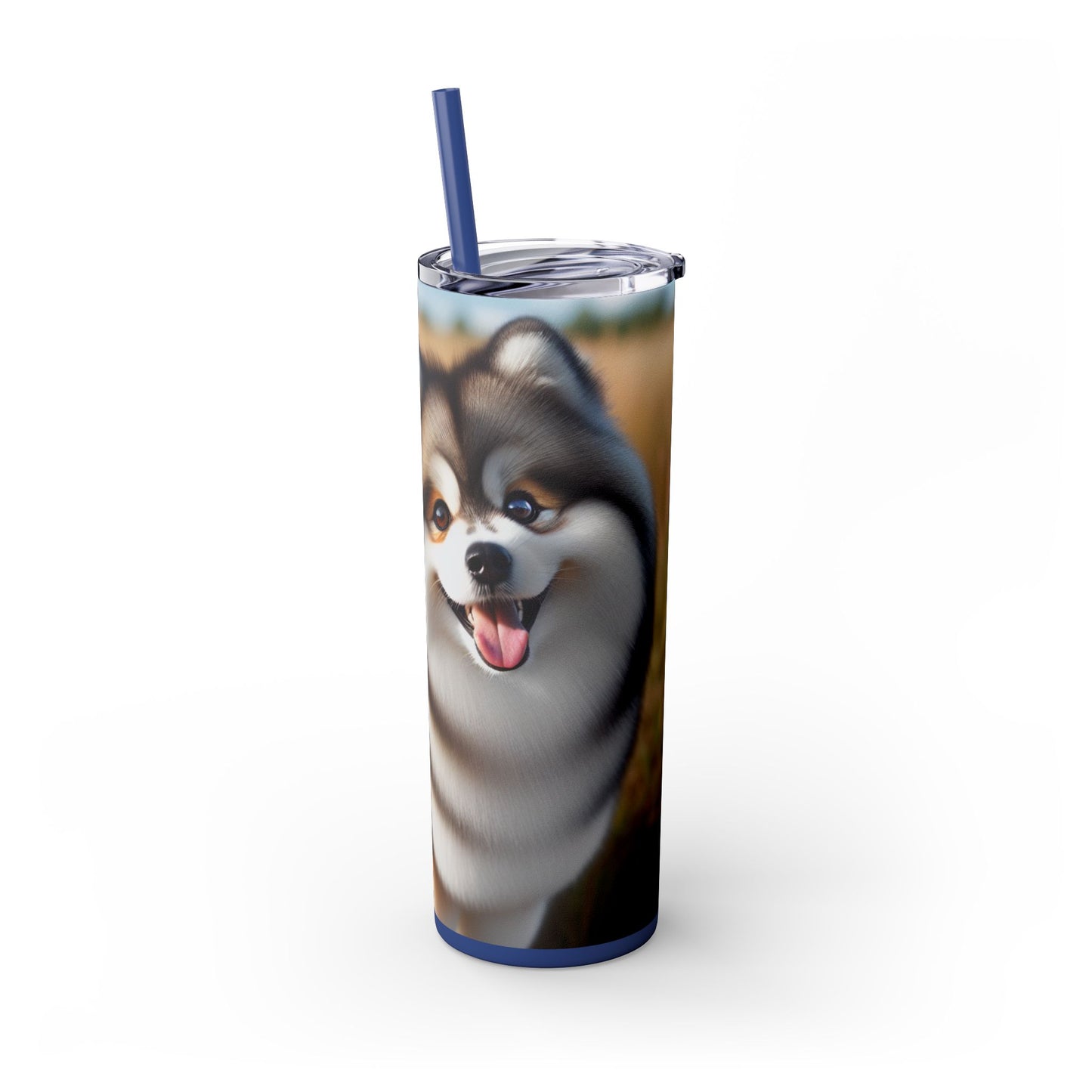 Pomsky Tumbler with Straw, 20oz