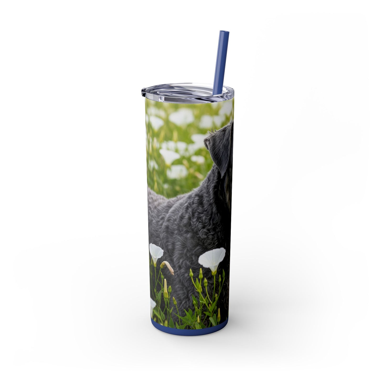 Kerry Blue Terrier Tumbler with Straw, 20oz
