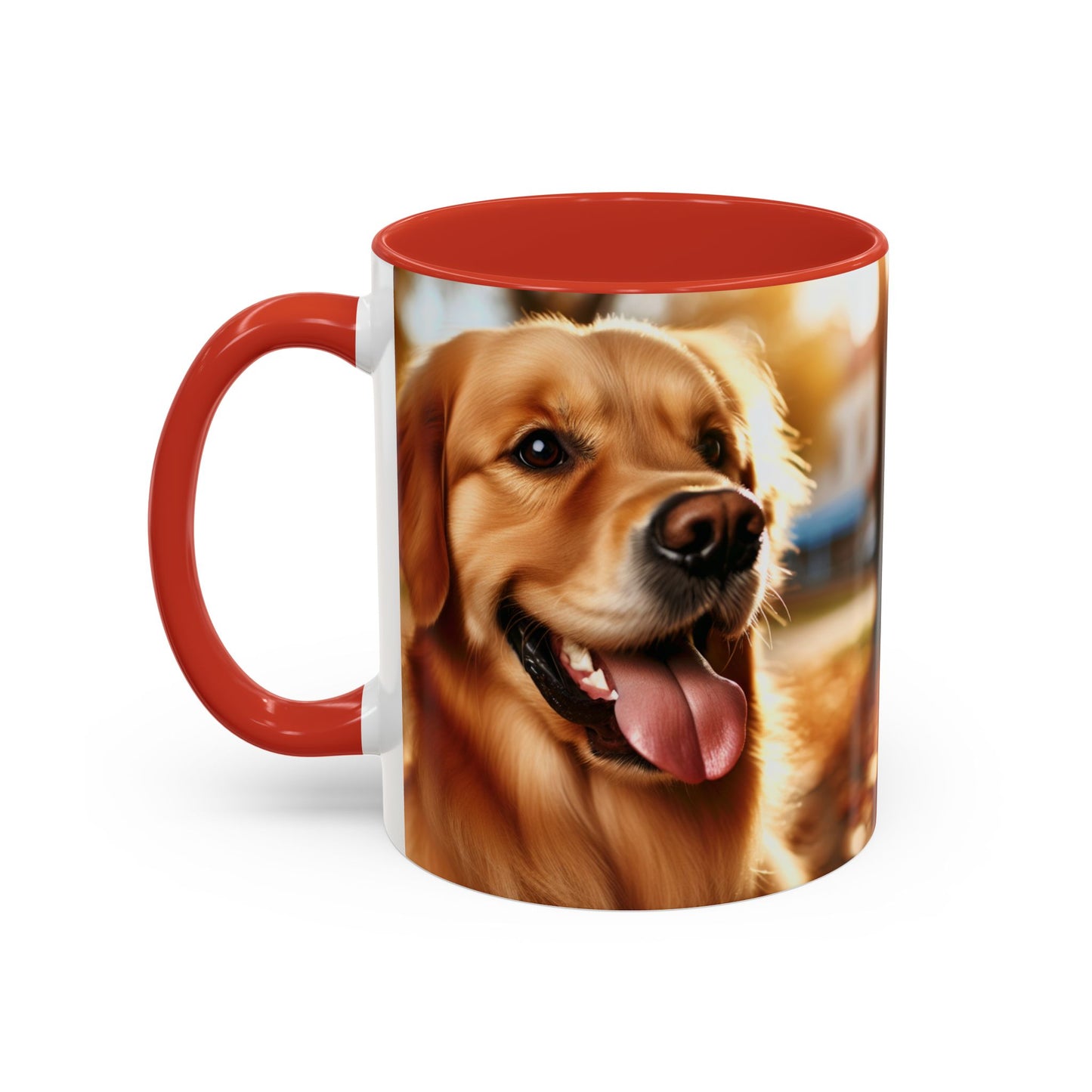 Golden Retriever Accent Coffee Mug - Perfect Gift for Dog Lovers