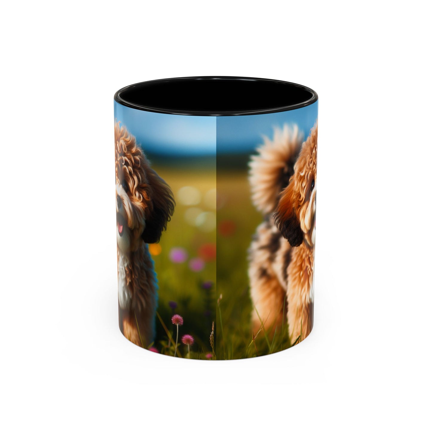Russkaya Tsvetnaya Bolonka Accent Coffee Mug - Perfect Gift for Dog Lovers