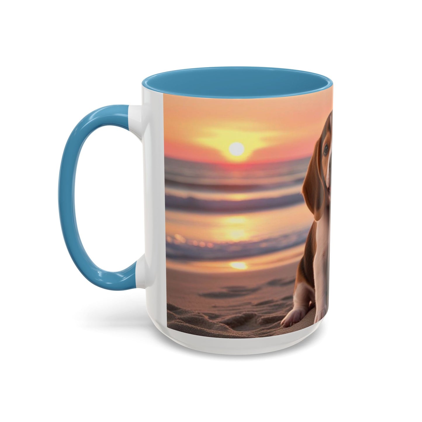Beagle Love Accent Coffee Mug - Perfect Gift for Dog Lovers
