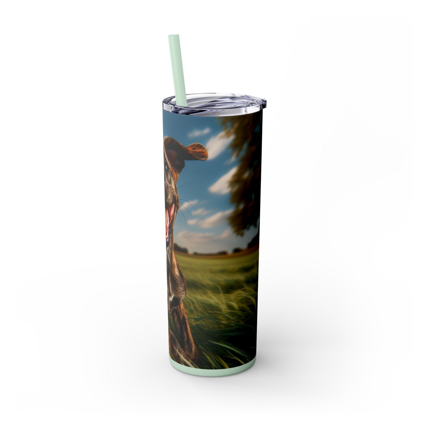 Treeing Tennessee Brindle Tumbler with Straw, 20oz