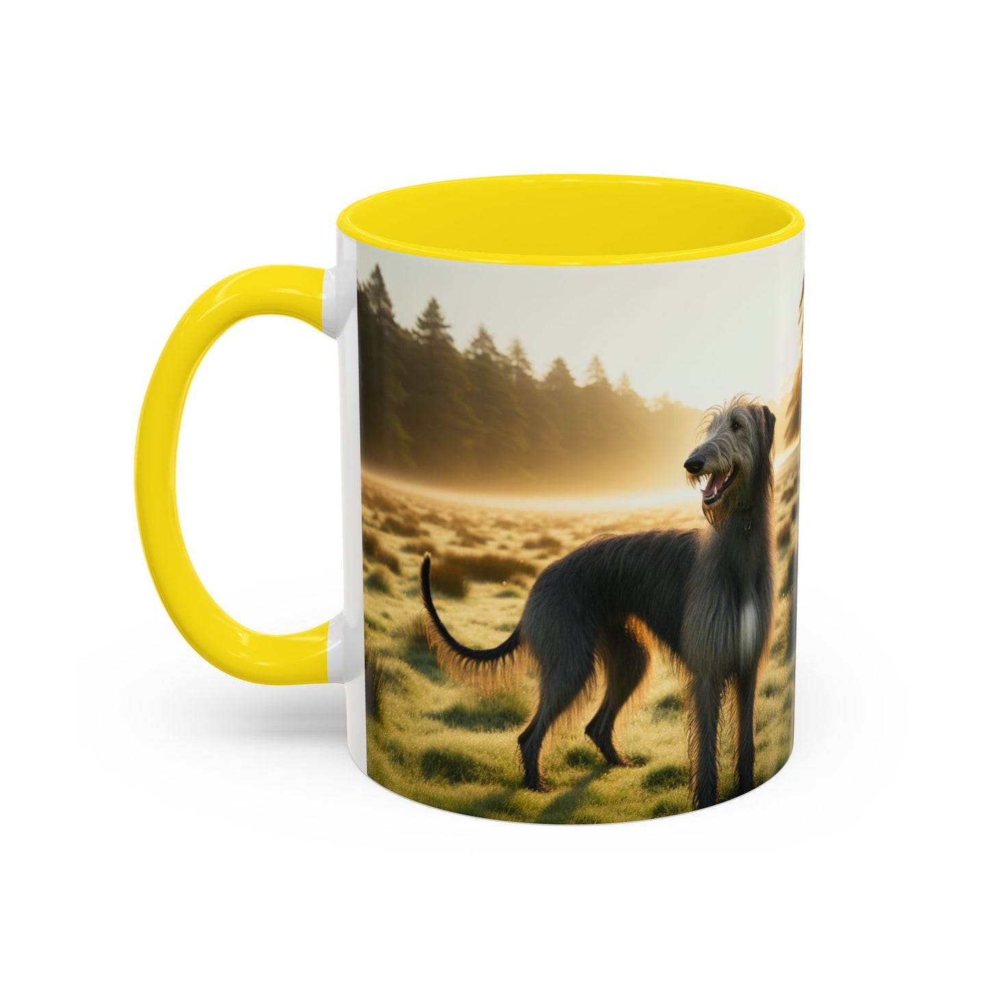 Scottish Deerhound Accent Coffee Mug - Perfect Gift for Dog Lovers