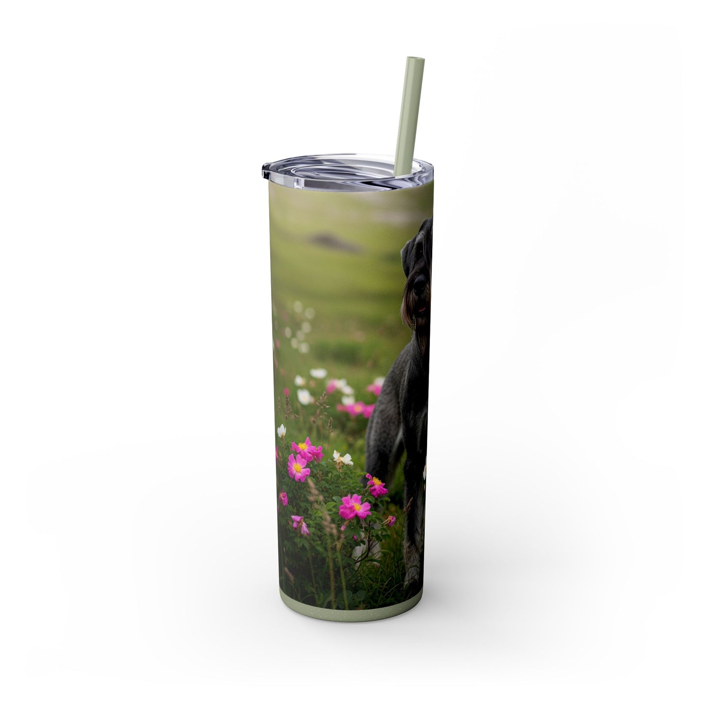 Giant Schnauzer Tumbler with Straw, 20oz