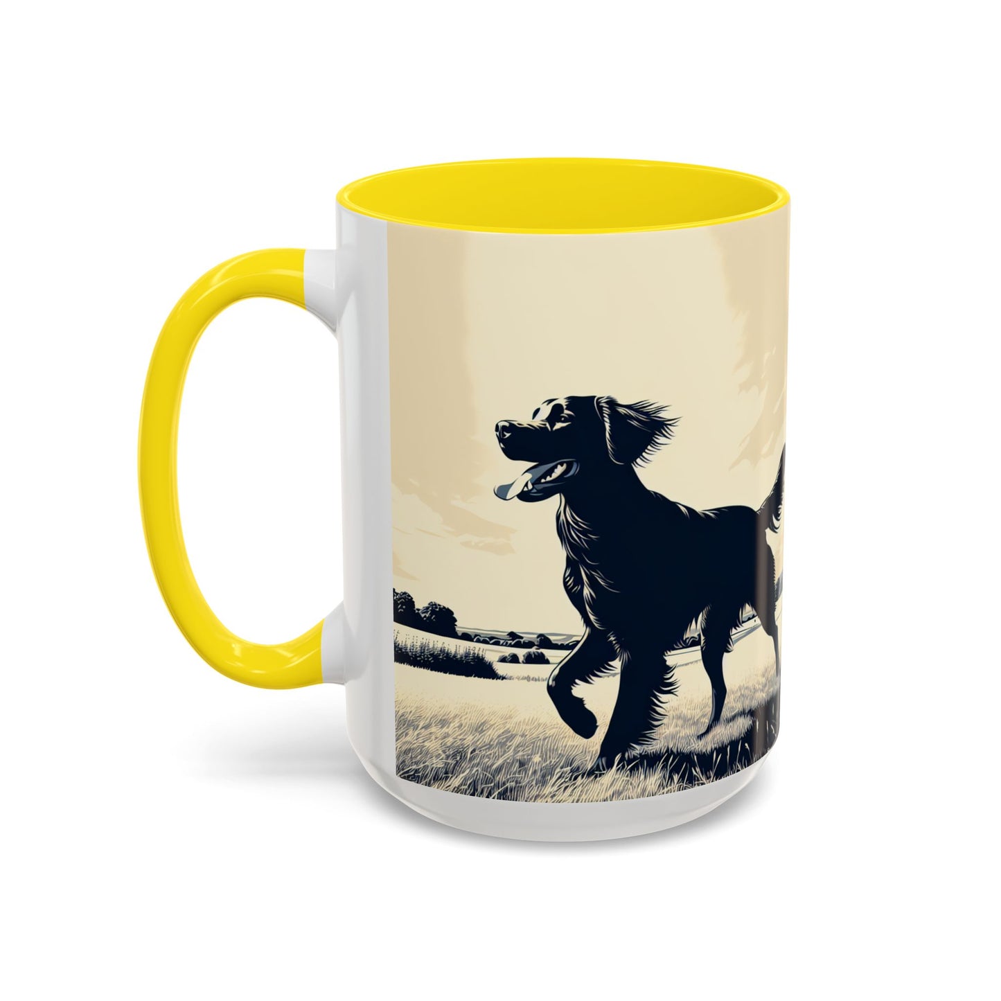 Flat Coated Retriever Accent Coffee Mug - Perfect Gift for Dog Lovers