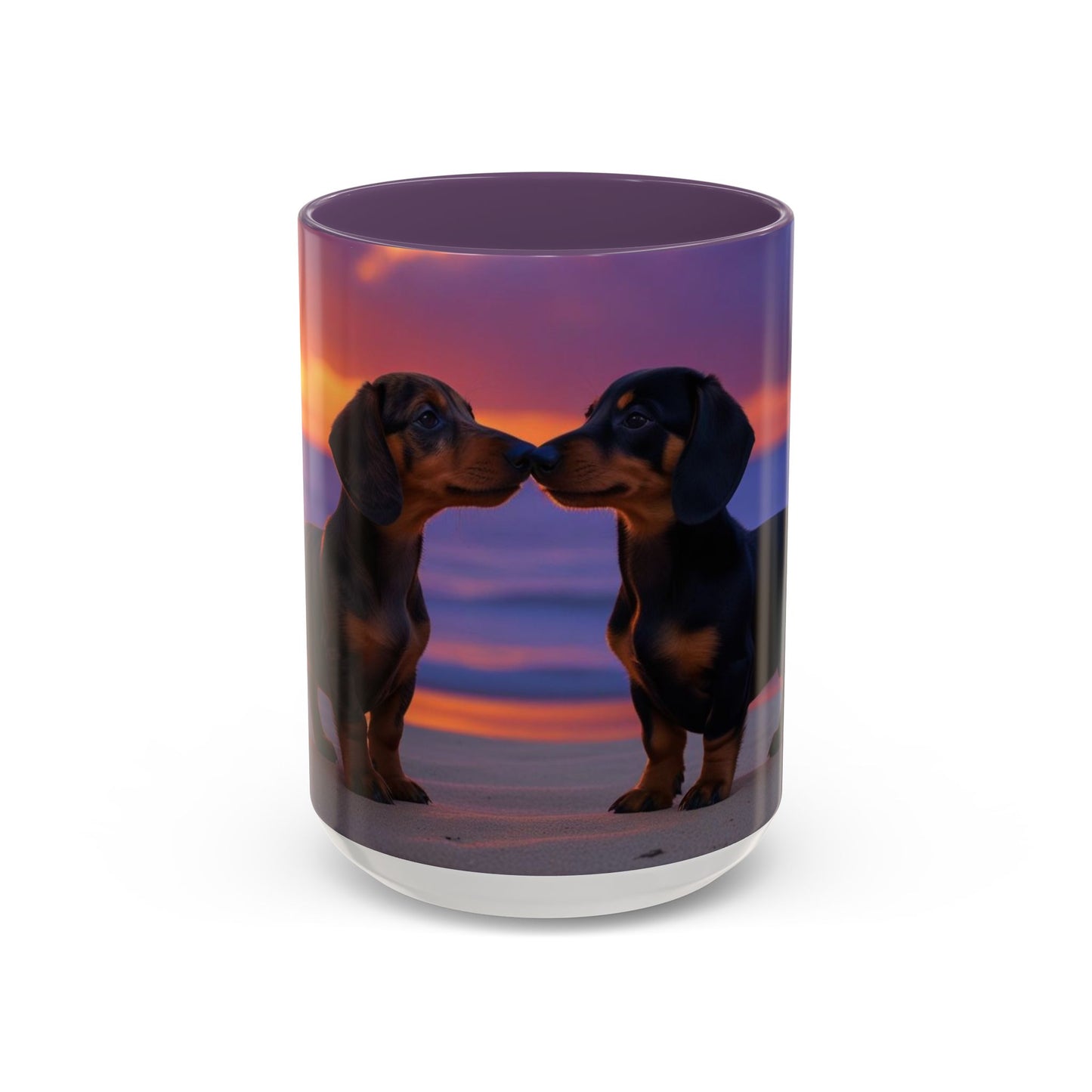 Dachshund Love Accent Coffee Mug - Perfect Gift for Dog Lovers